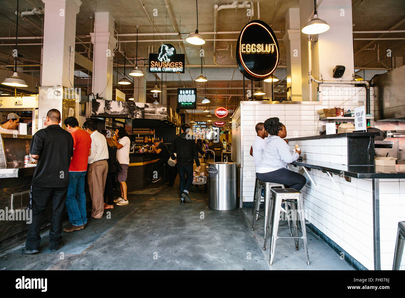 Interior Of Grand Central Market In Downtown Los Angeles California Stock Photo Alamy