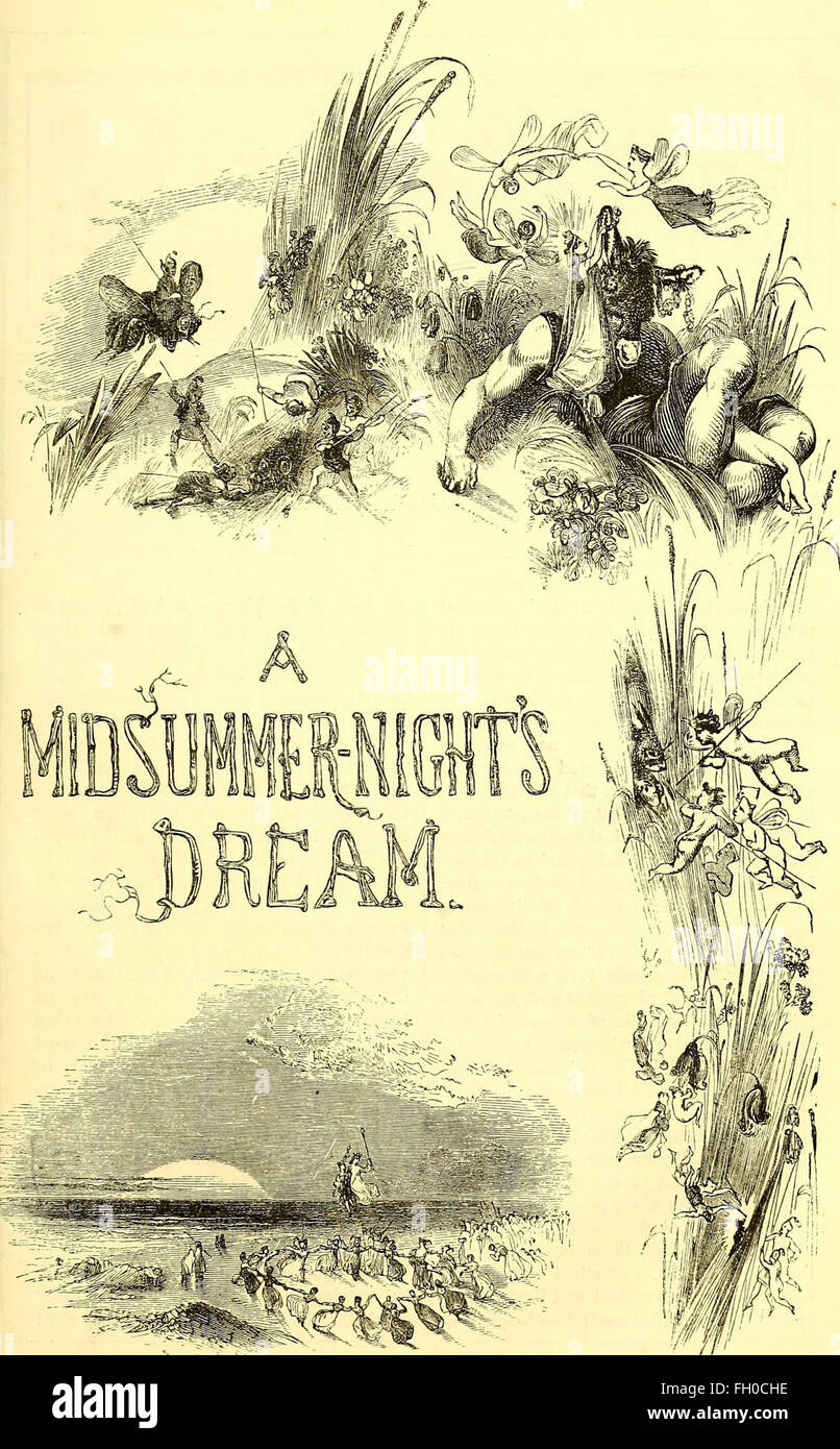 The comedies, histories, tragedies, and poems of William Shakspere (1851) Stock Photo
