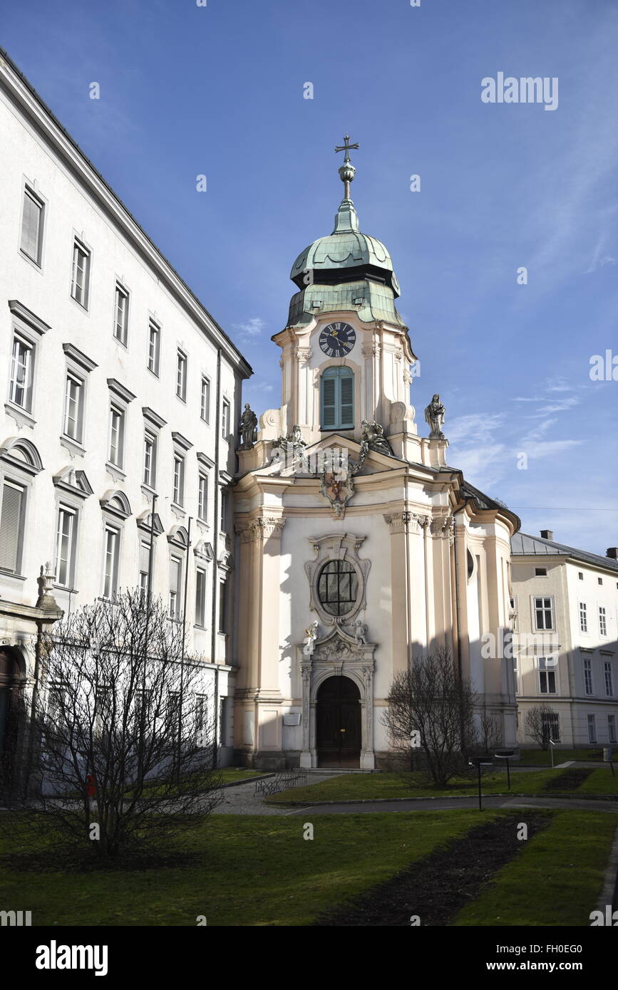 Seminary Church in Harrachstrasse, Linz, Austria Stock Photo