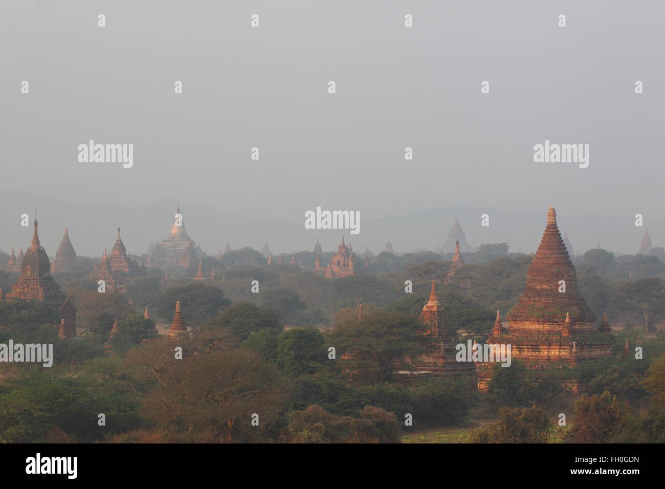 old Buddhist temples and pagodas in Bagan, Myanmar Stock Photo - Alamy