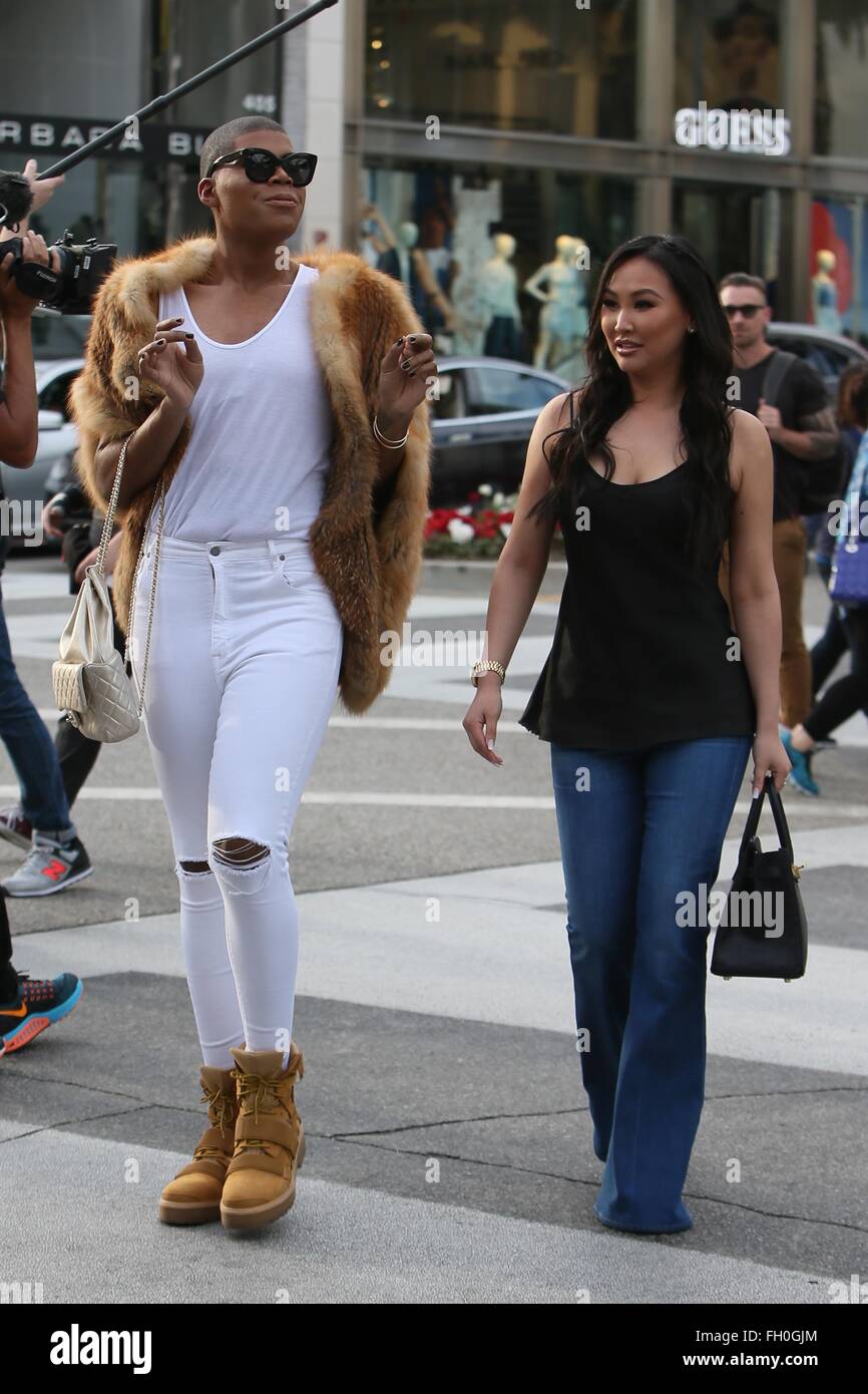 EJ Johnson and Dorothy Wang out filming 'Rich Kids of Beverly Hills' on
