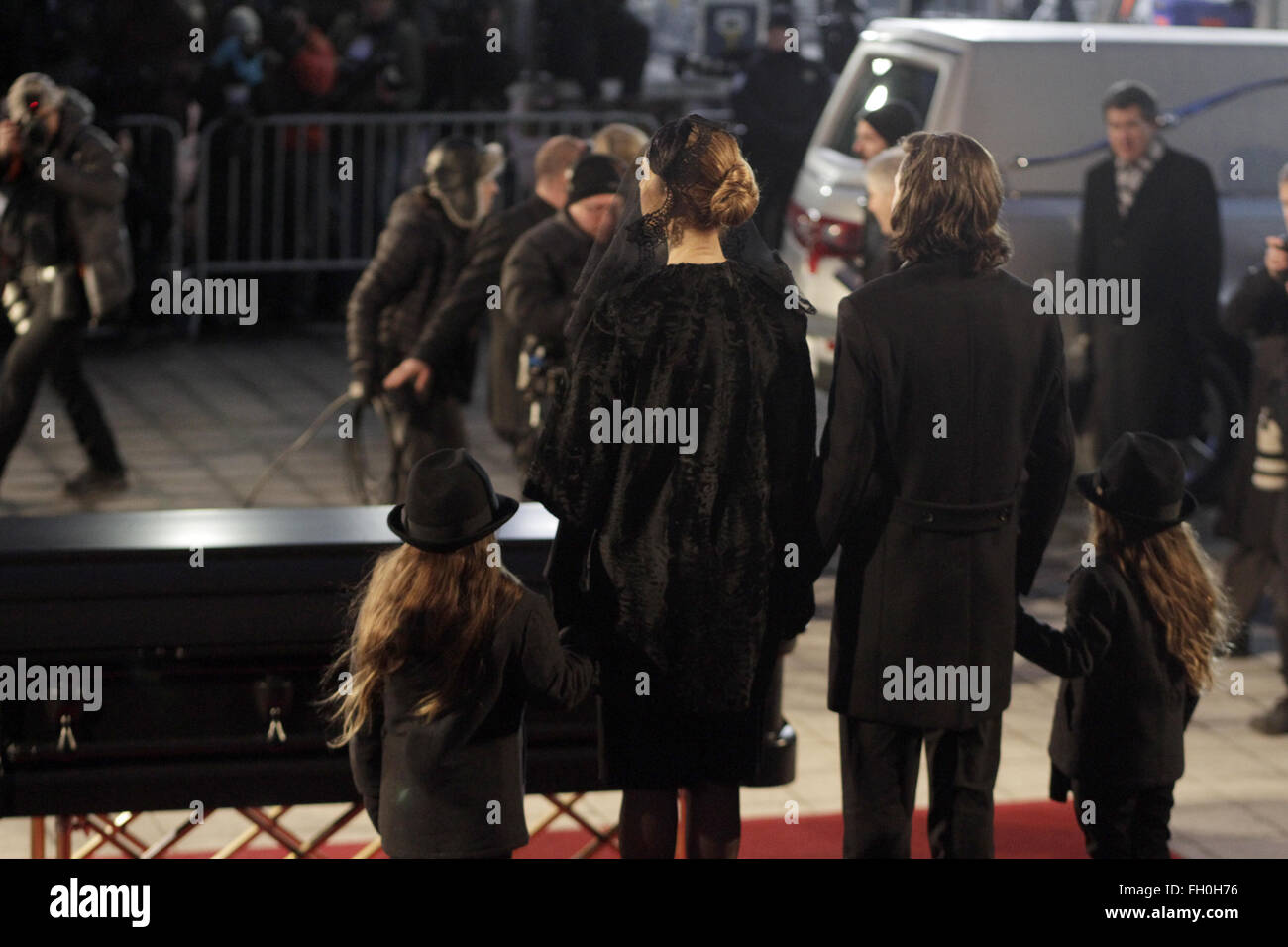 Funeral service for Celine Dion's husband, Rene Angelil, at Montreal's