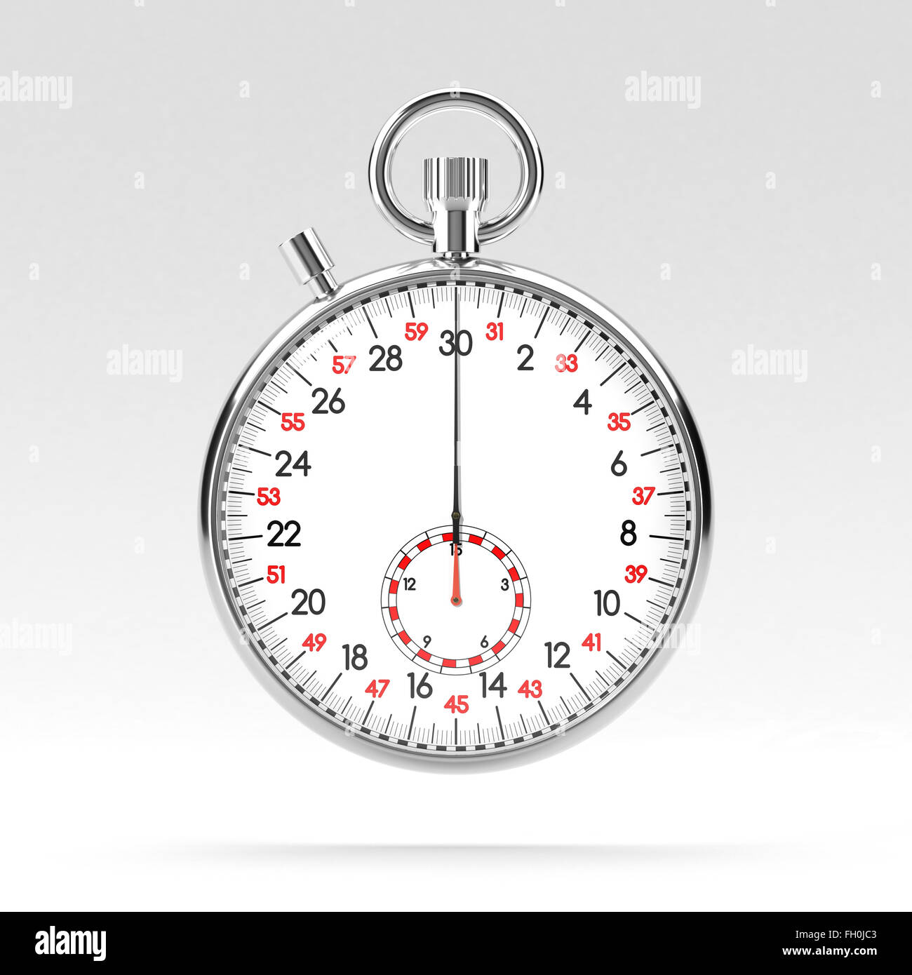 Mechanical stopwatch illustration Stock Photo