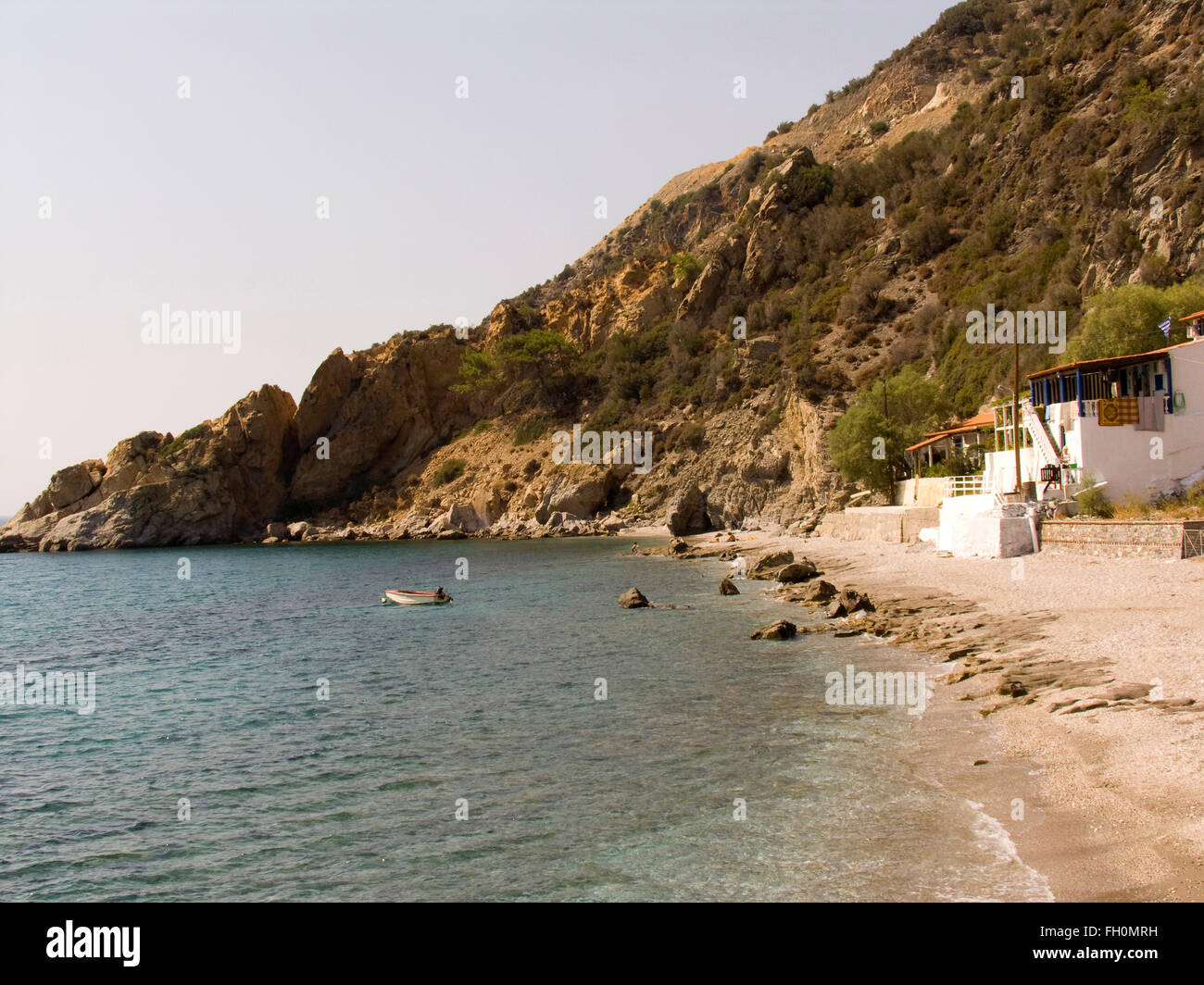 melinta beach, plomari area, lesbos island, north west aegean, greece, europe Stock Photo