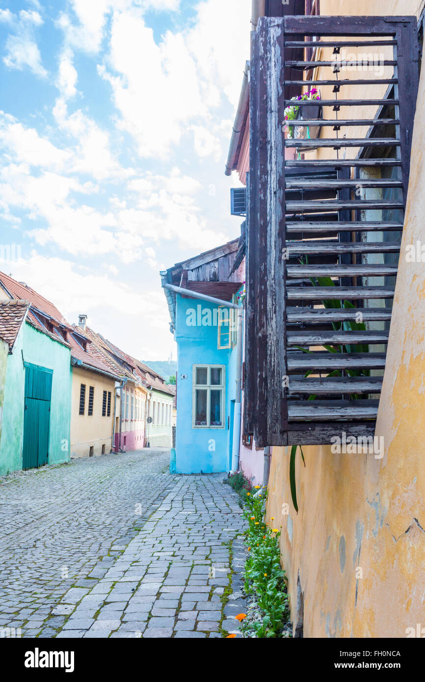 Shutters Open Stock Photo