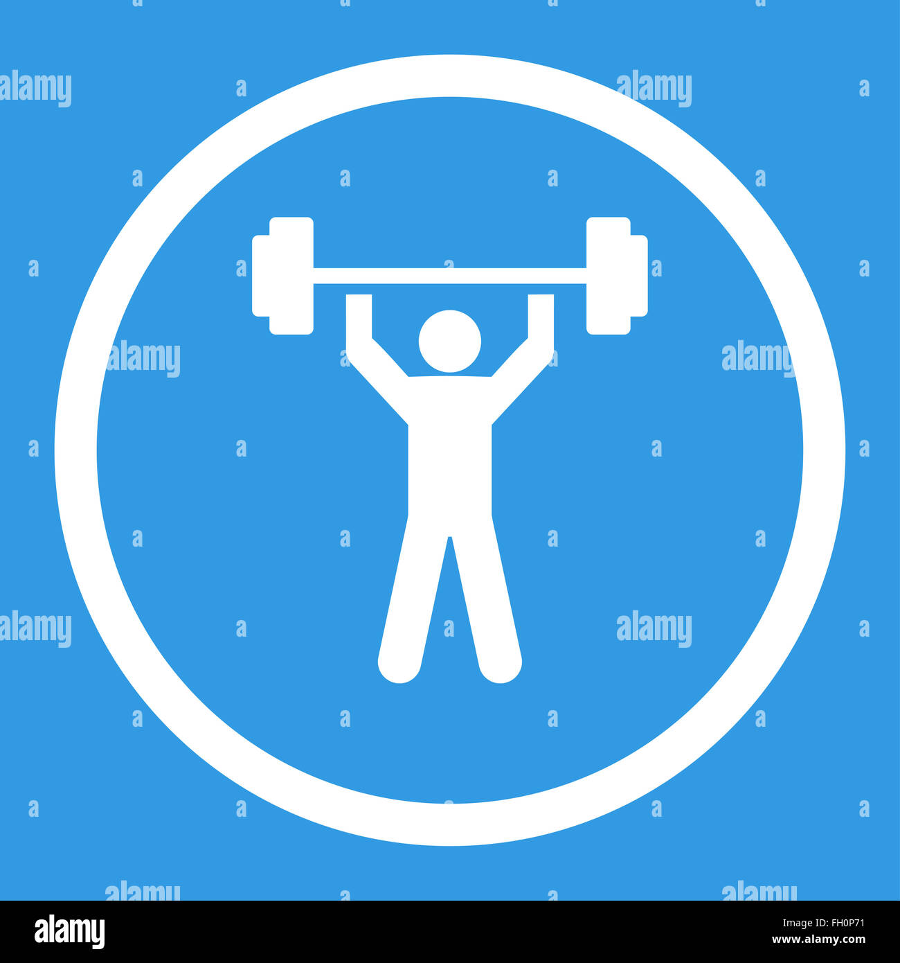 Power lifting icon Stock Photo Alamy