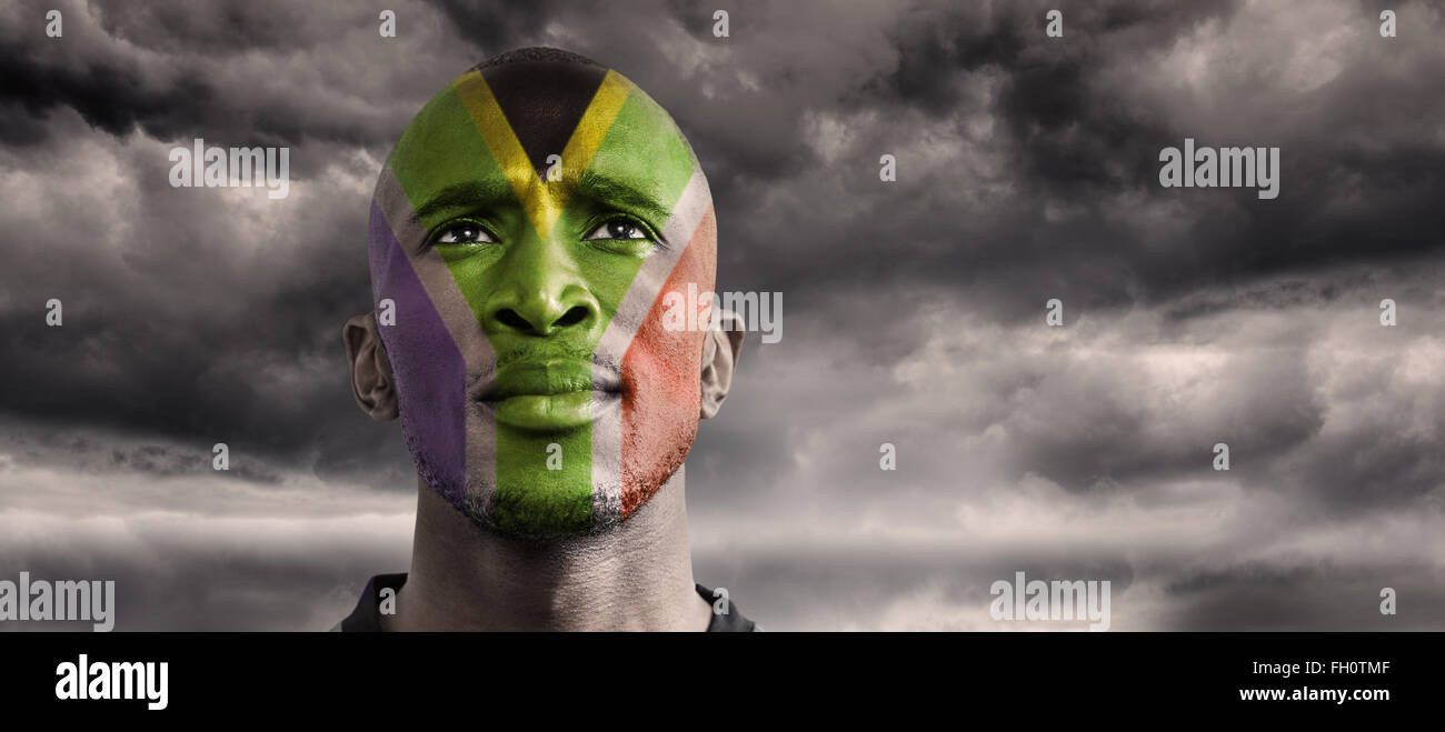 Composite image of south africa rugby player Stock Photo Alamy