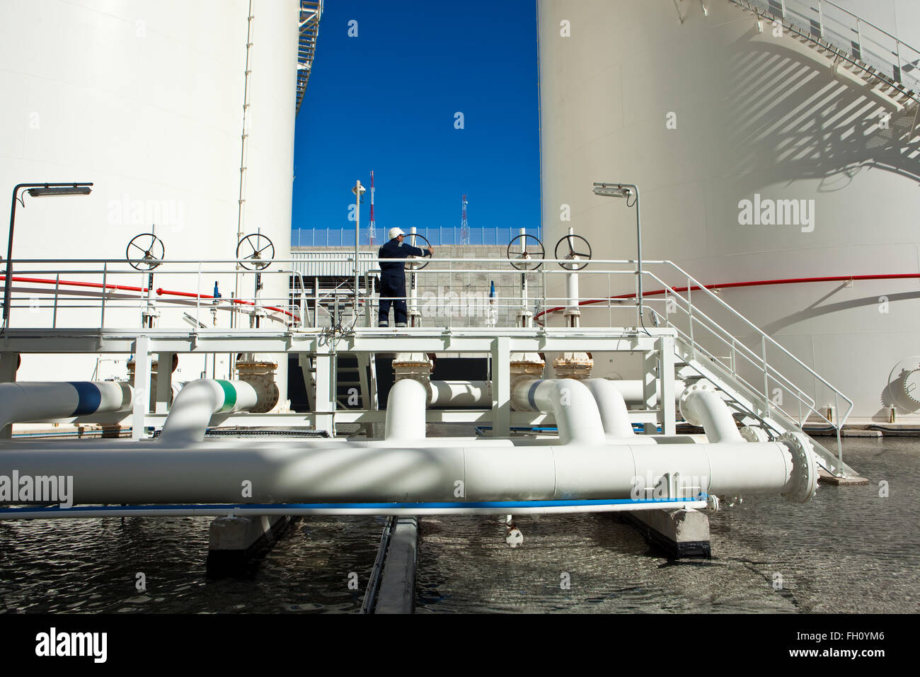 Oil storage tanks Stock Photo Alamy