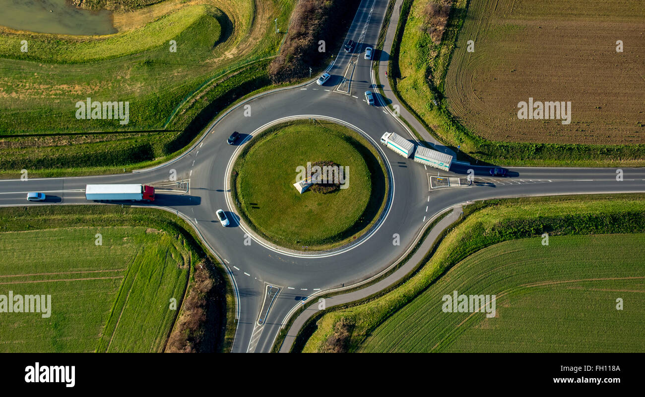 Roundabout with four exits hires stock photography and images Alamy
