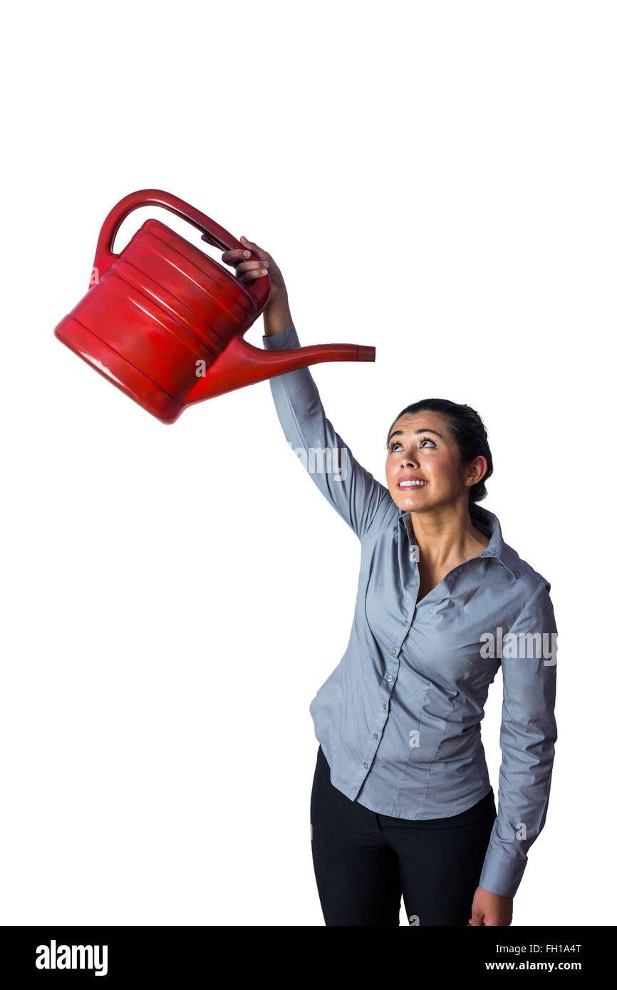 Woman pouring water over head hires stock photography and images Alamy
