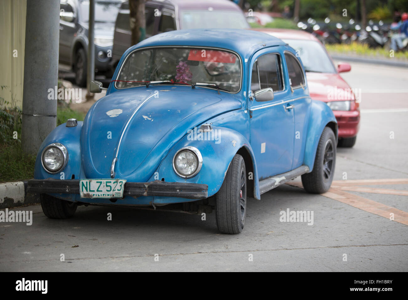The Volkswagen Beetle,the worlds longest running and most manufactured car. Stock Photo