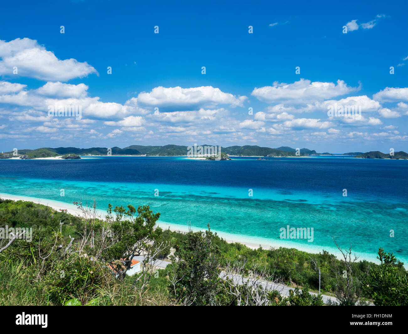 Beautiful sea of Okinawa Kerama Islands. Stock Photo