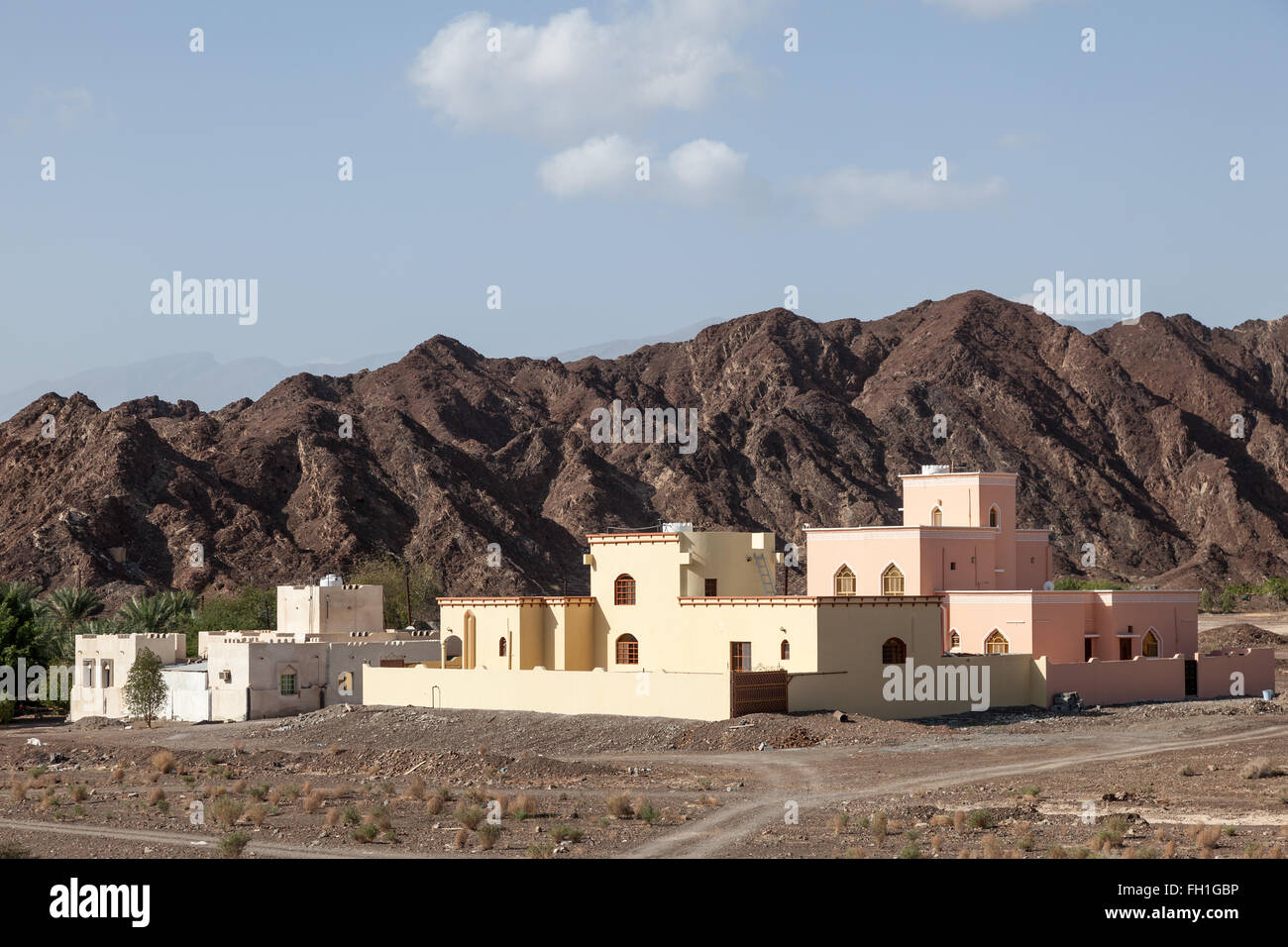 Country houses in the Sultanate of Oman, Middle East Stock Photo Alamy