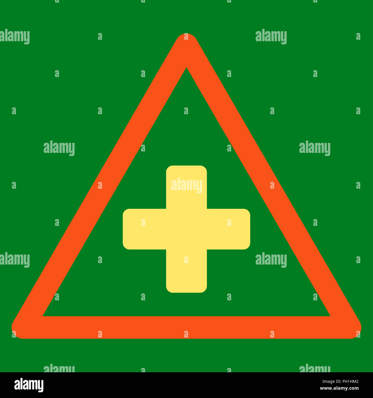 Health Warning Icon Stock Photo - Alamy