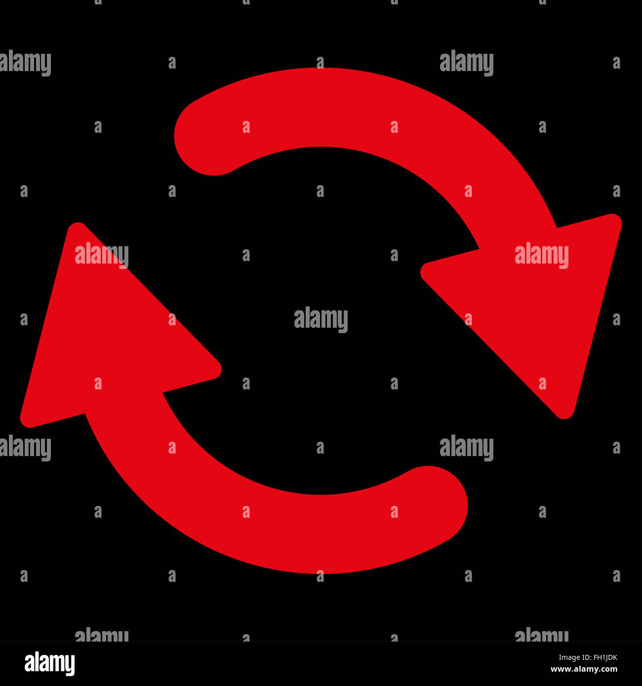 Refresh flat red color icon Stock Photo - Alamy