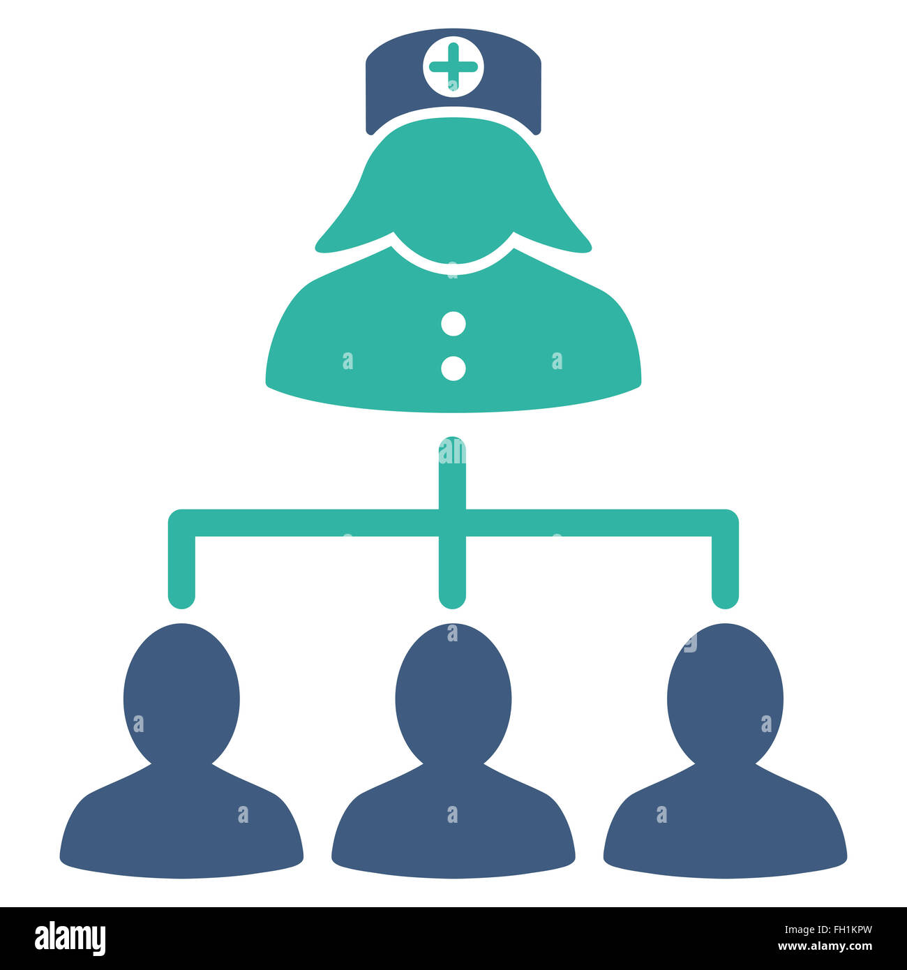 Nurse Patients Icon Stock Photo - Alamy