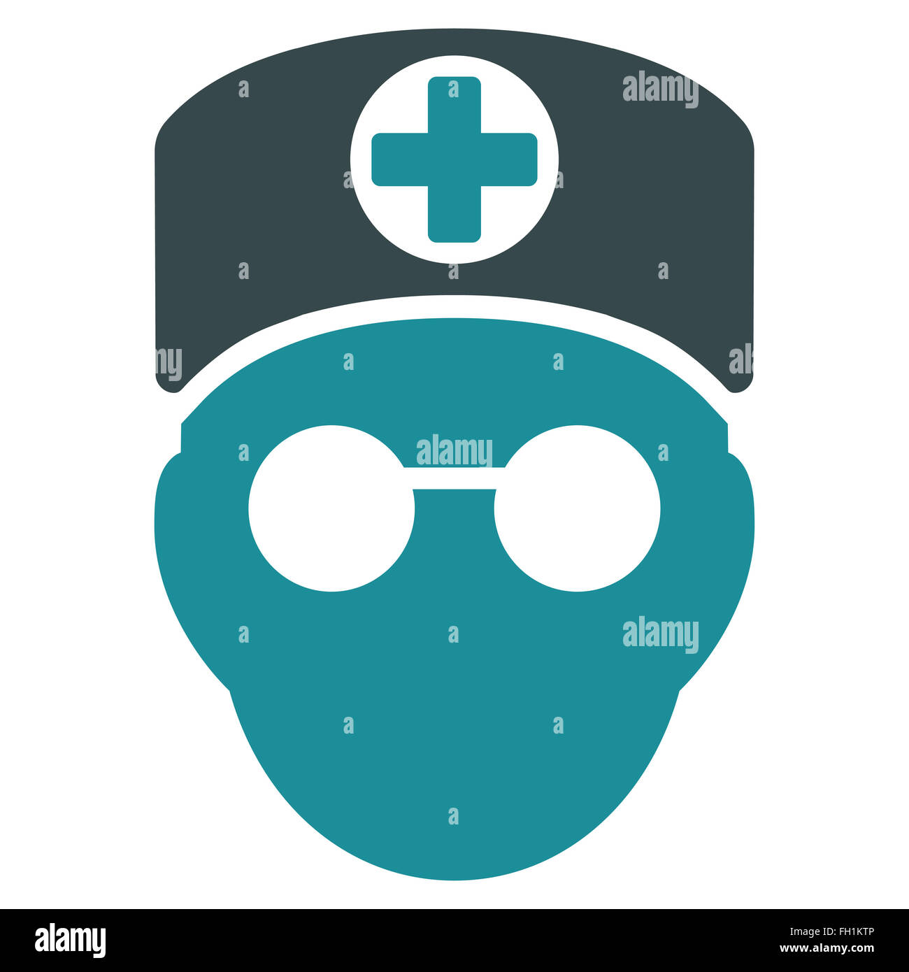 Doctor Head Icon Stock Photo - Alamy