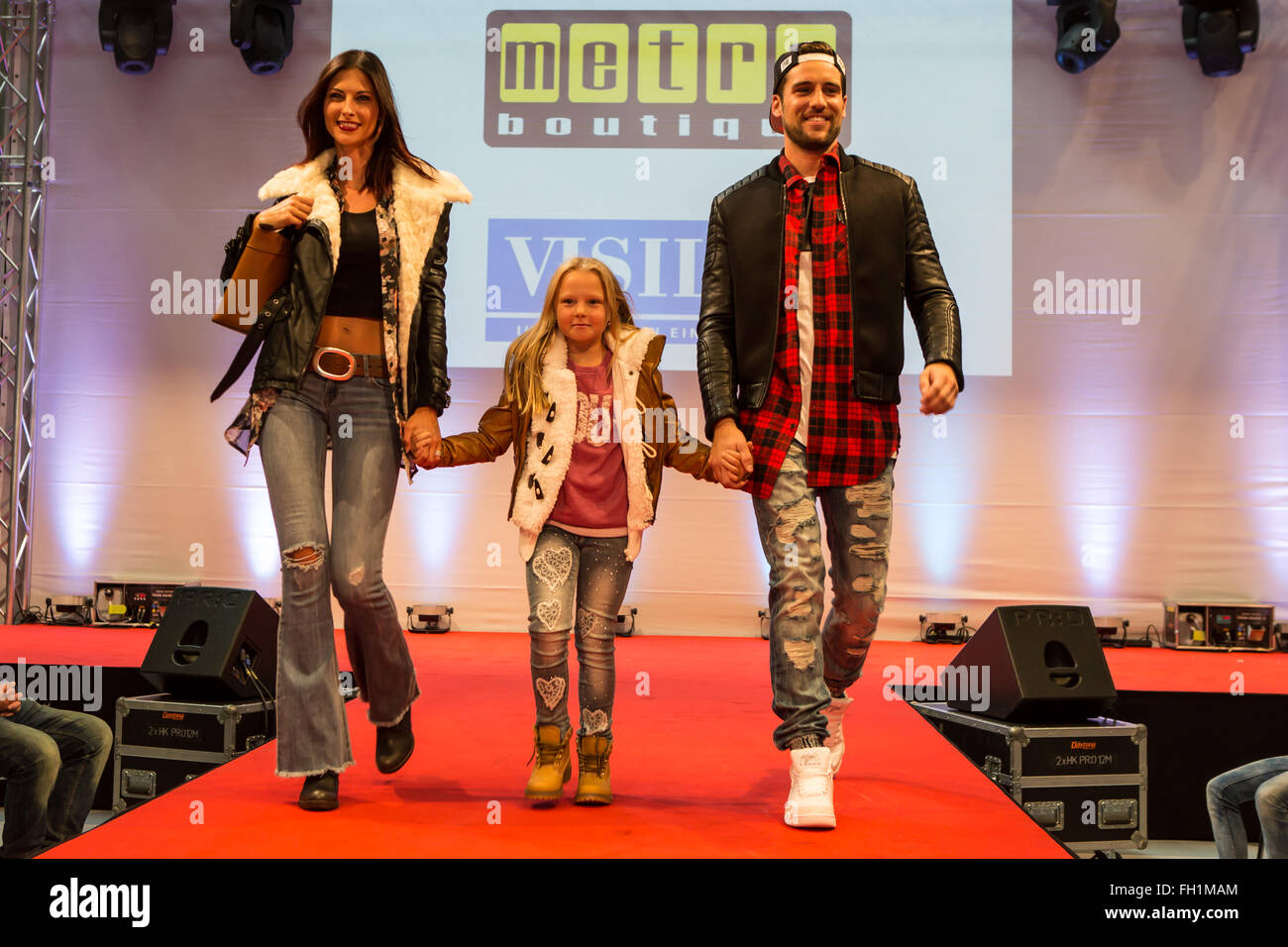 Fashion Show in Pilatusmarkt in Kriens, Lucerne, S Stock Photo