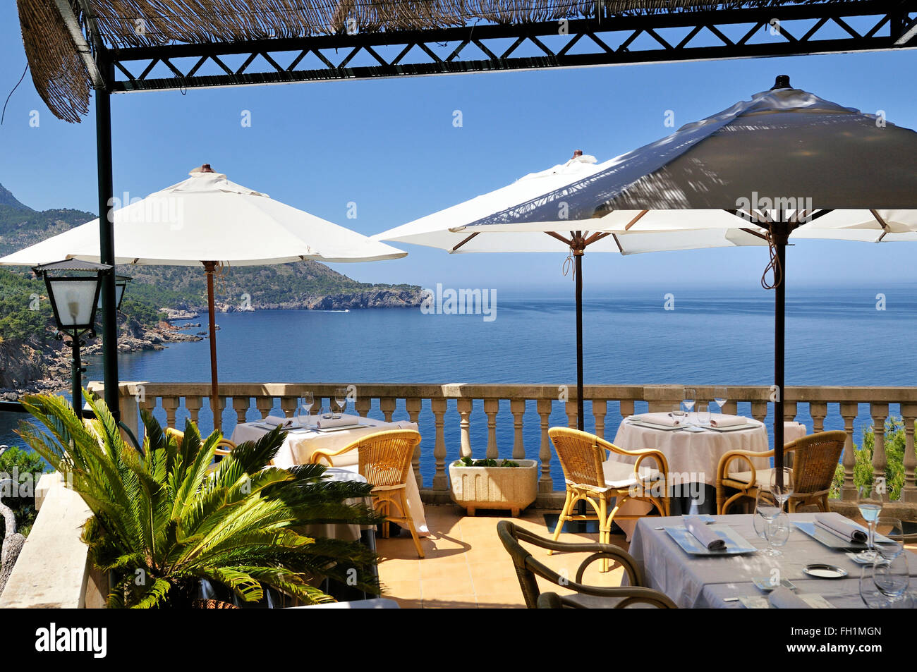 Mallorca, Deia, Soller, Restaurante Bens D'Avall Stock Photo - Alamy