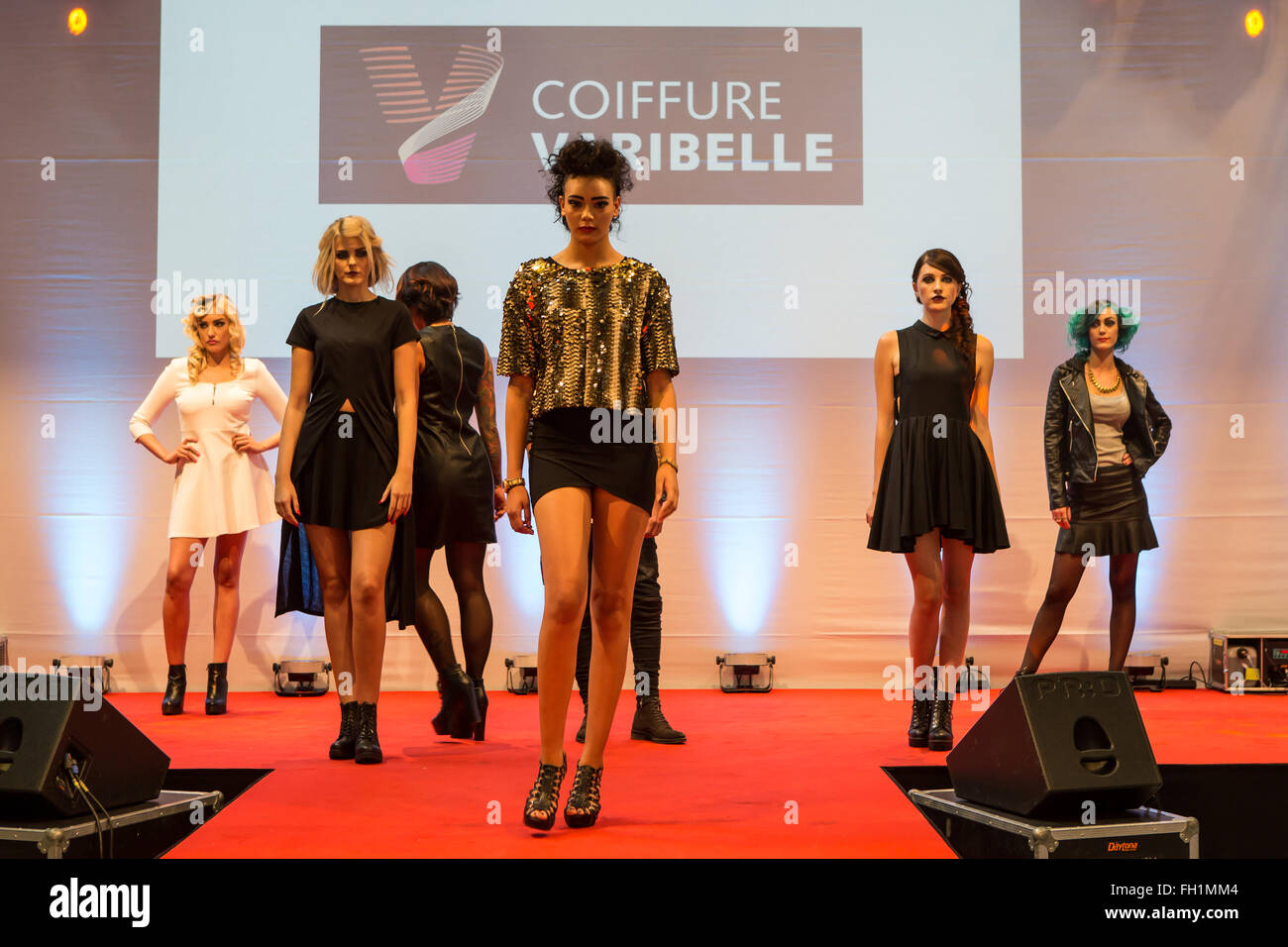 Fashion Show in Pilatusmarkt in Kriens, Lucerne, S Stock Photo