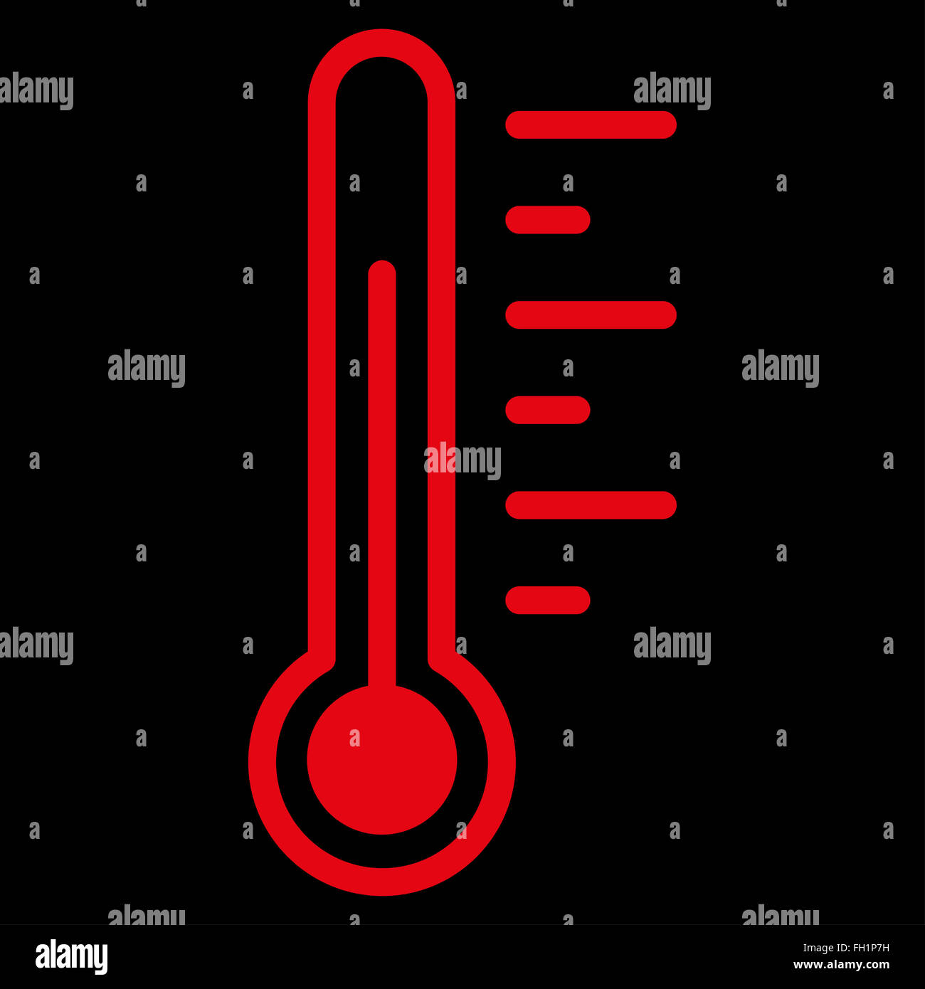Temperature Level Icon Stock Photo - Alamy