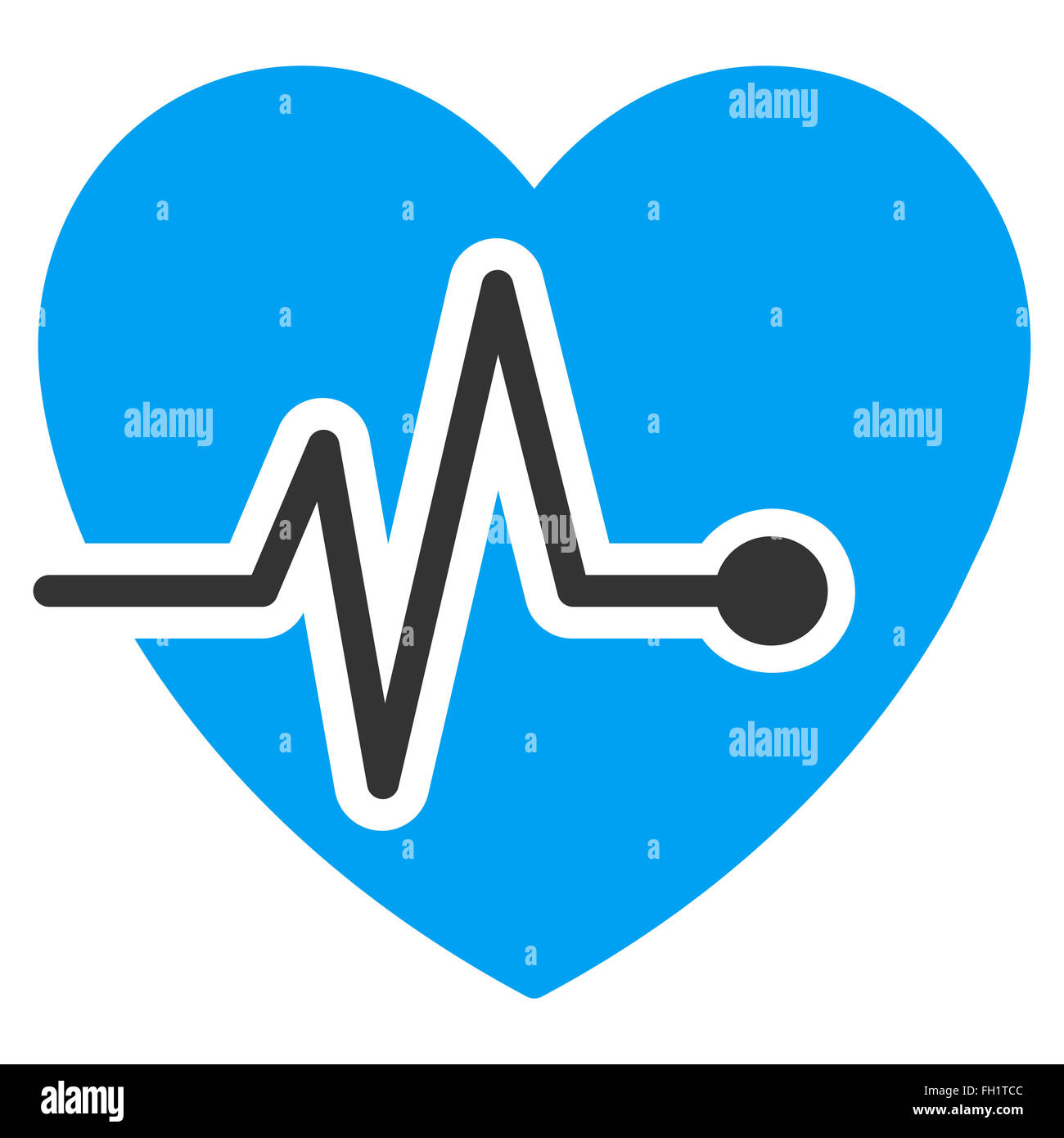Blue medical background heart diagram Cut Out Stock Images & Pictures ...