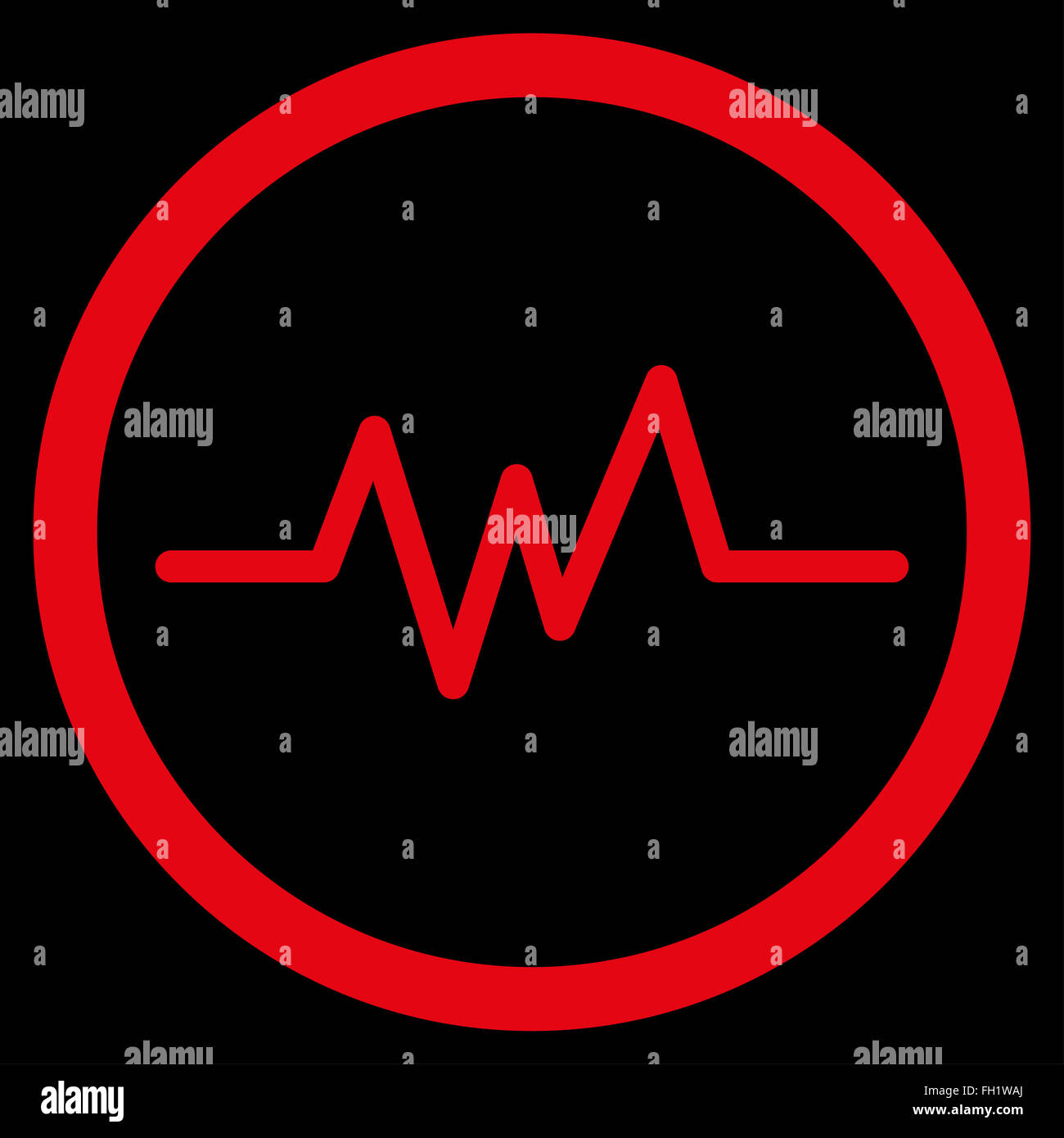 Pulse Monitoring Icon Stock Photo - Alamy