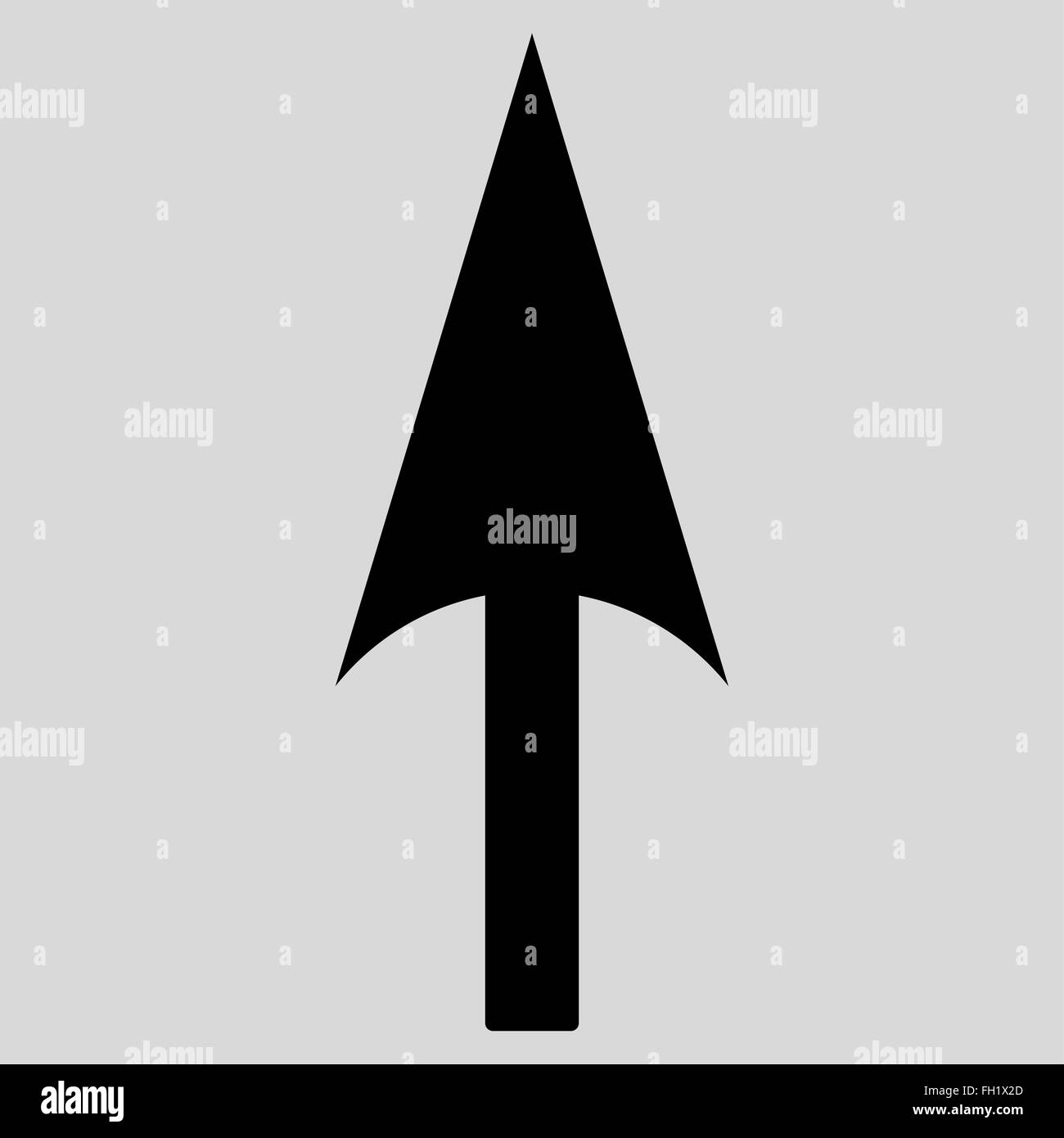 Arrow Axis Y flat black color icon Stock Photo - Alamy