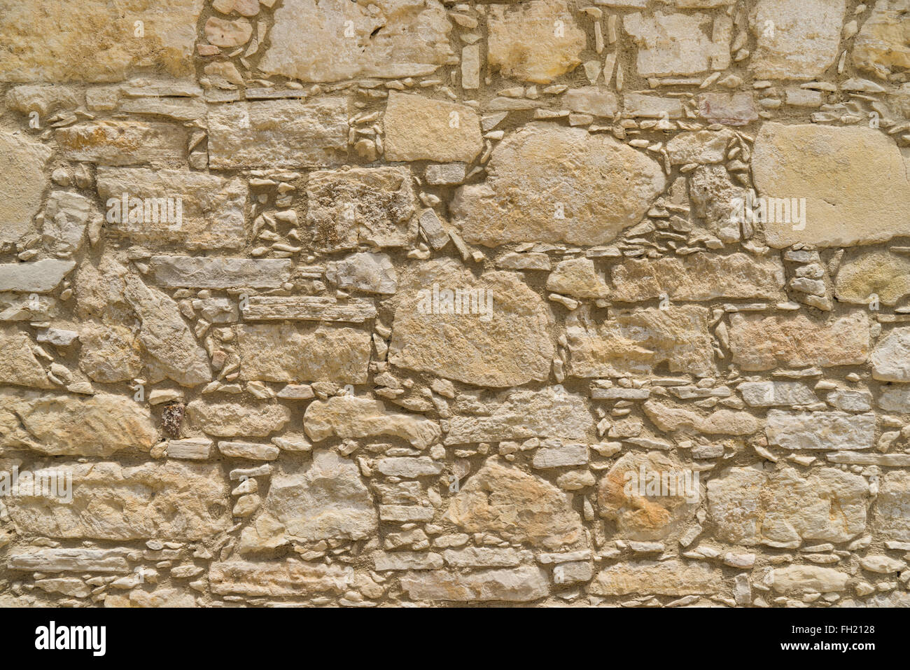Rustic coquina Stone wall texture or background. Large resolution Stock Photo