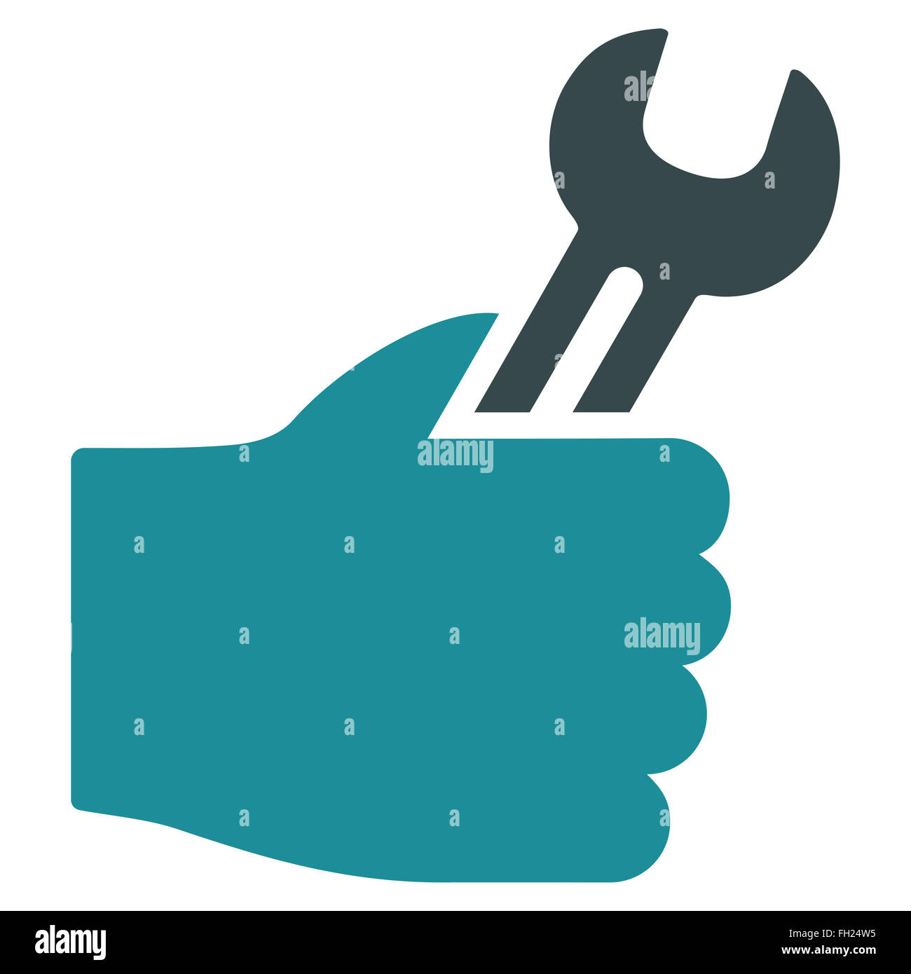 Service Hand Icon Stock Photo - Alamy