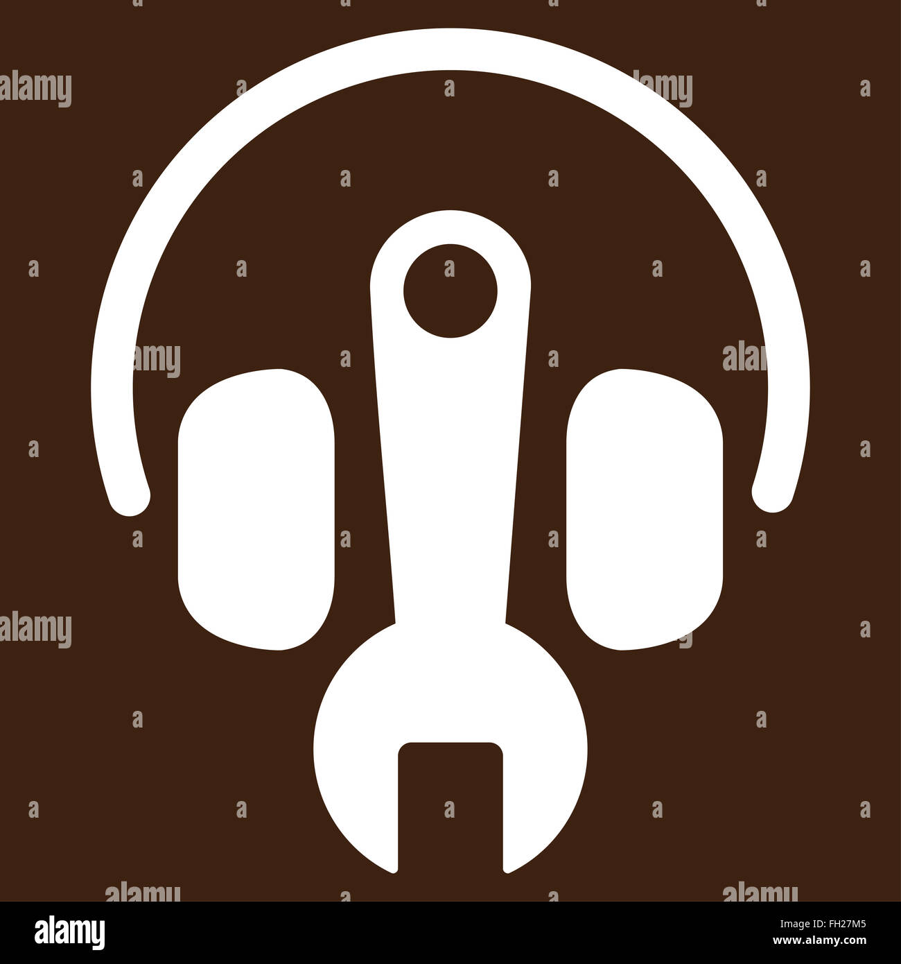 Headphones Tools Icon Stock Photo - Alamy