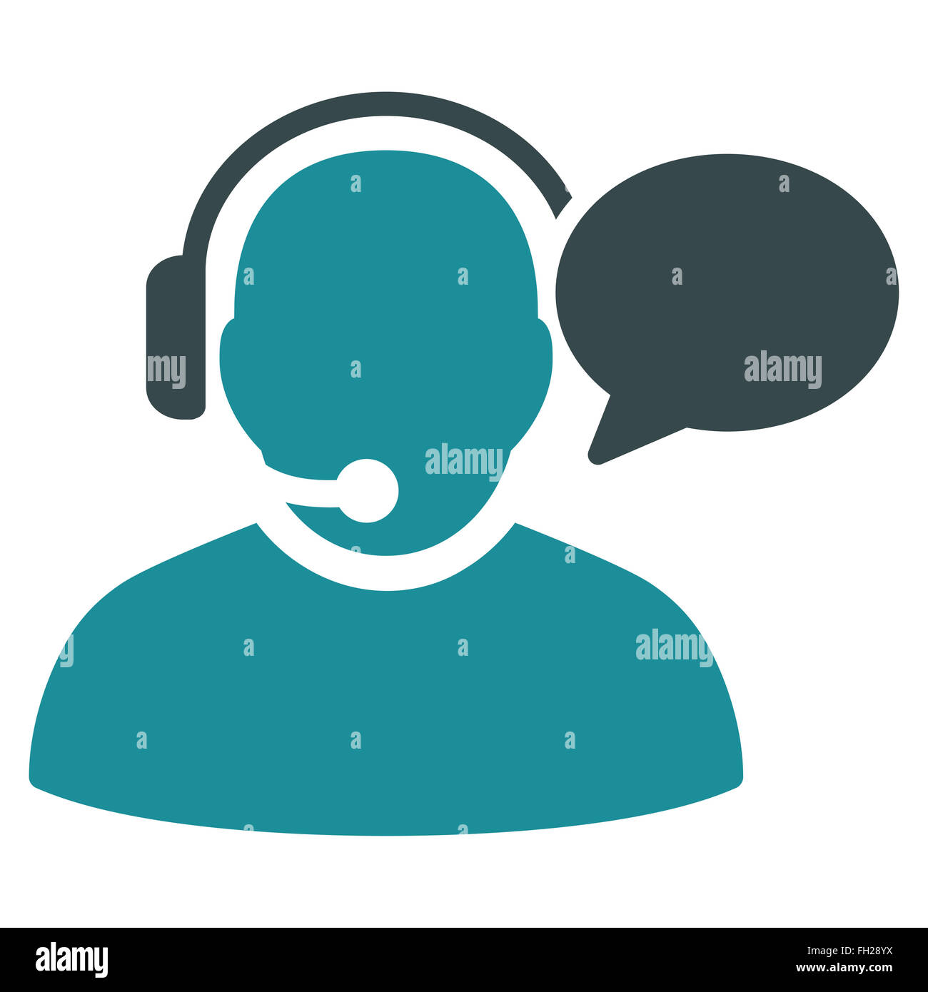 Operator Message Icon Stock Photo - Alamy