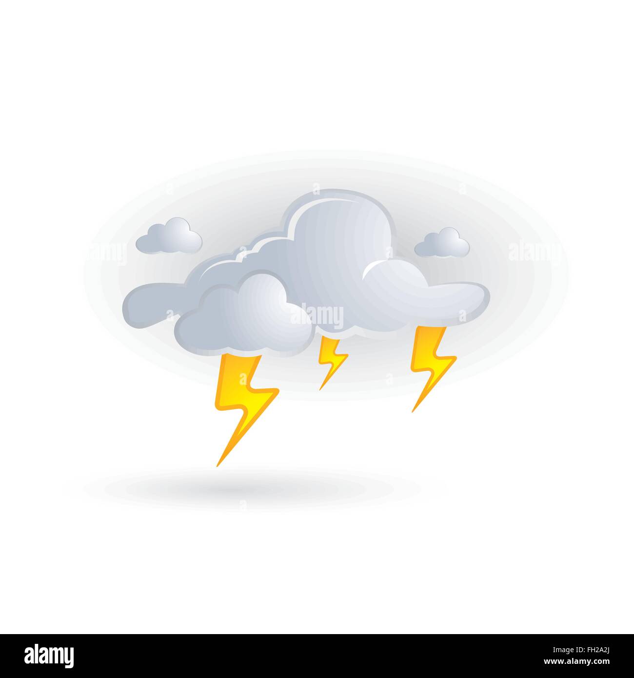cloud and lightning icon Stock Vector Image & Art - Alamy
