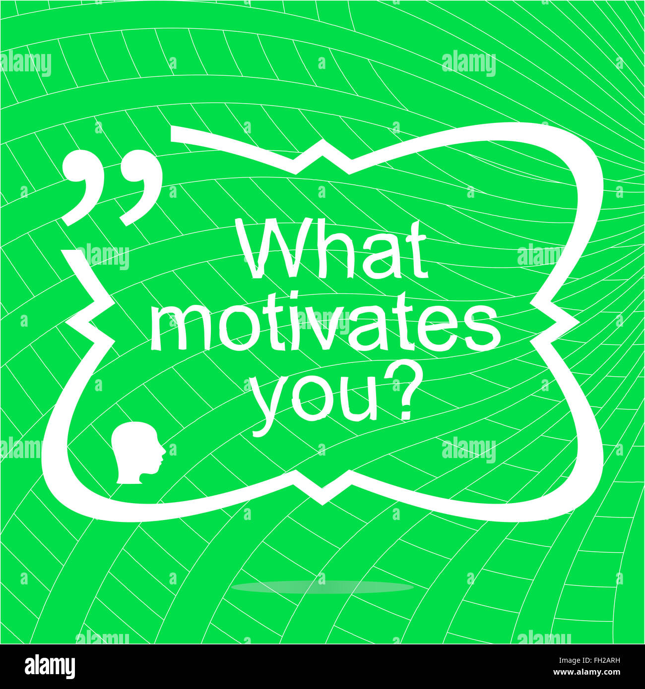 what motivates me. Inspirational motivational quote. Simple trendy design. Positive quote Stock Photo