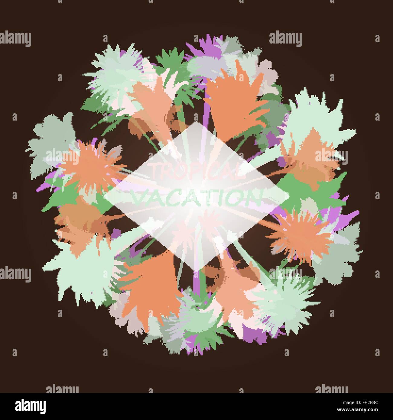 Palm tree print Stock Vector Image &amp; Art - Alamy