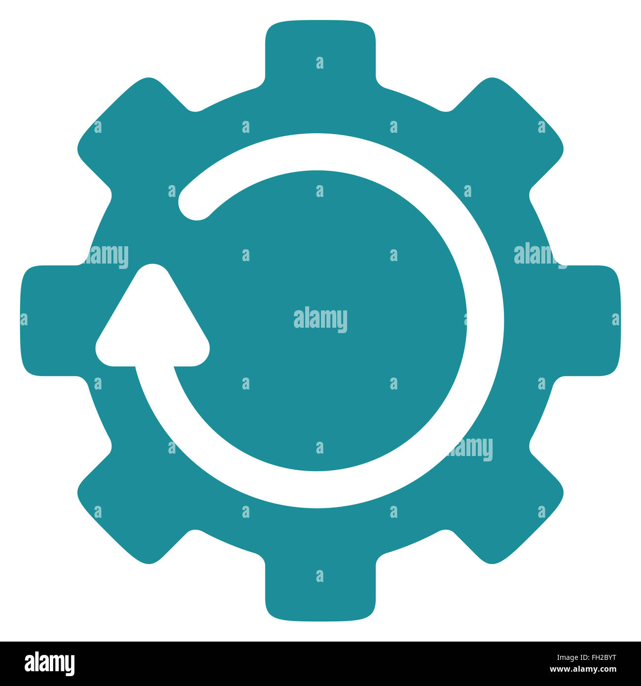Gear Rotation Icon Stock Photo - Alamy