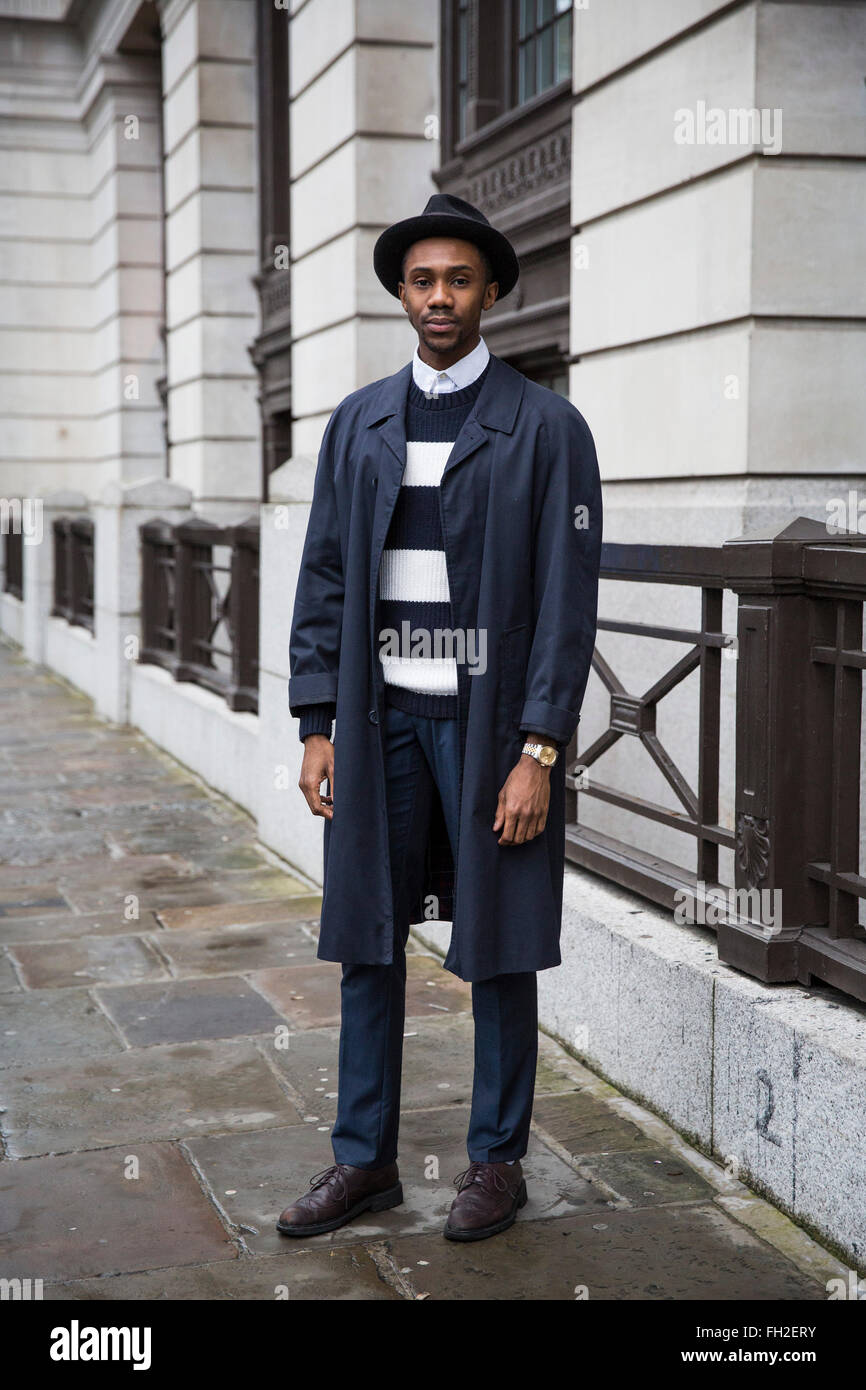 Street style at London Collections Men fashion week, Autumn Winter 2016  Stock Photo - Alamy