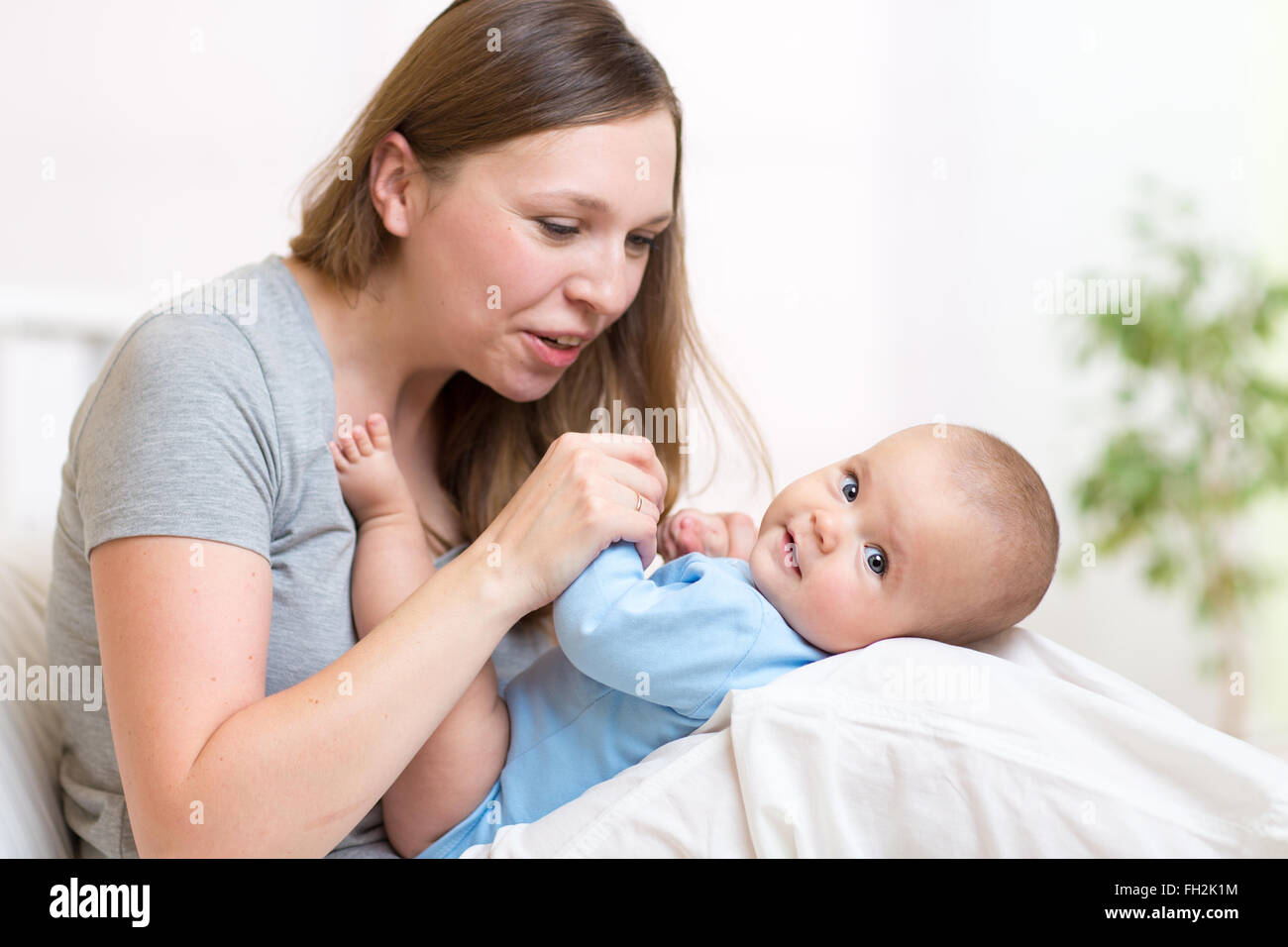 Mother and her Baby together. Love and Family concept. Maternity concept. Parenthood. Motherhood Stock Photo