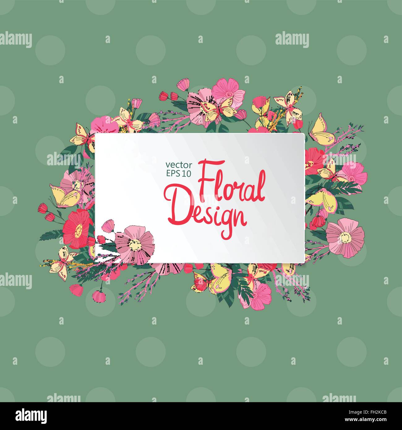 Vintage floral vector frame Stock Vector Image & Art - Alamy