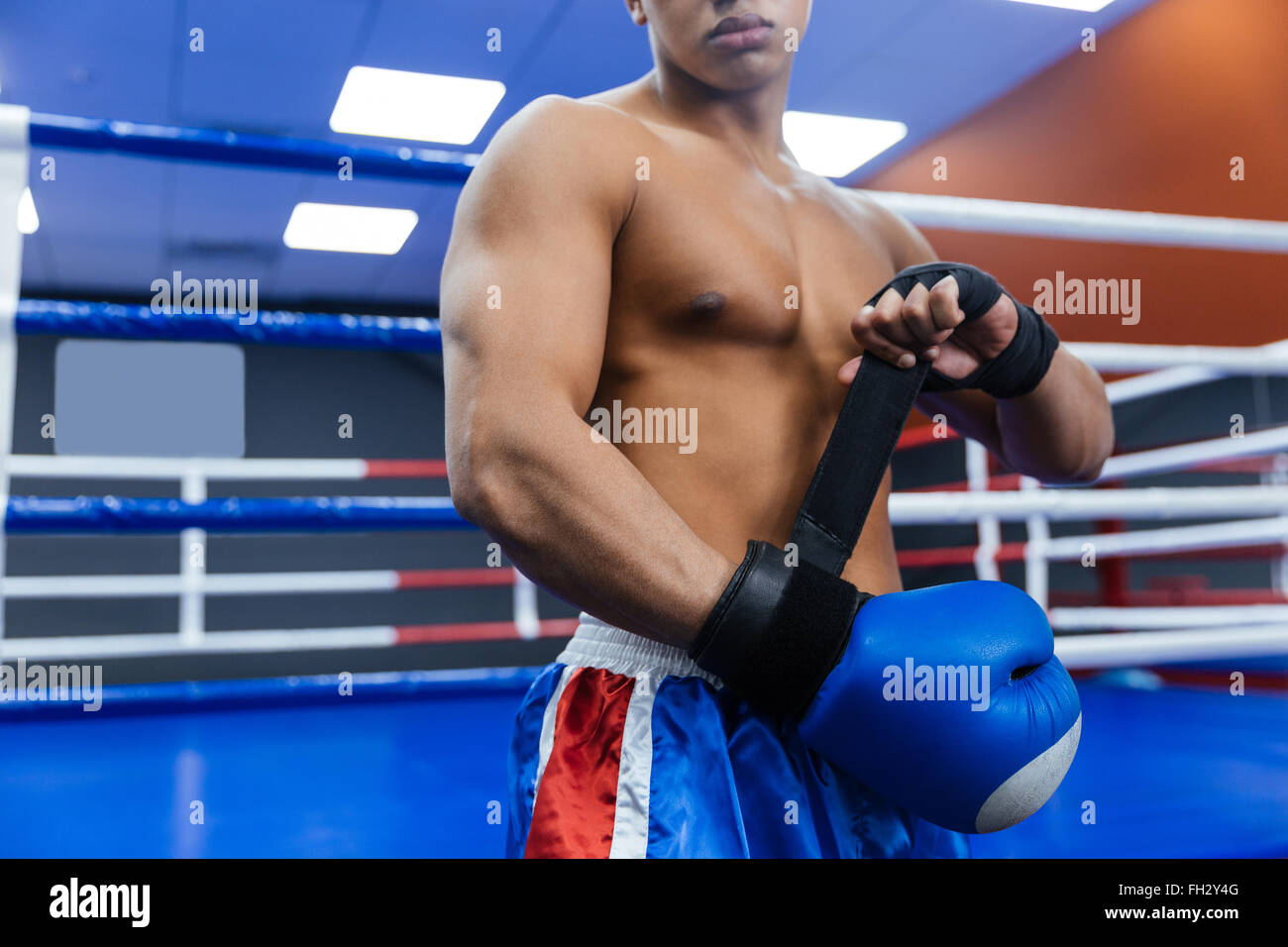 Boxer Getting Ready Fight High Resolution Stock Photography and Images ...