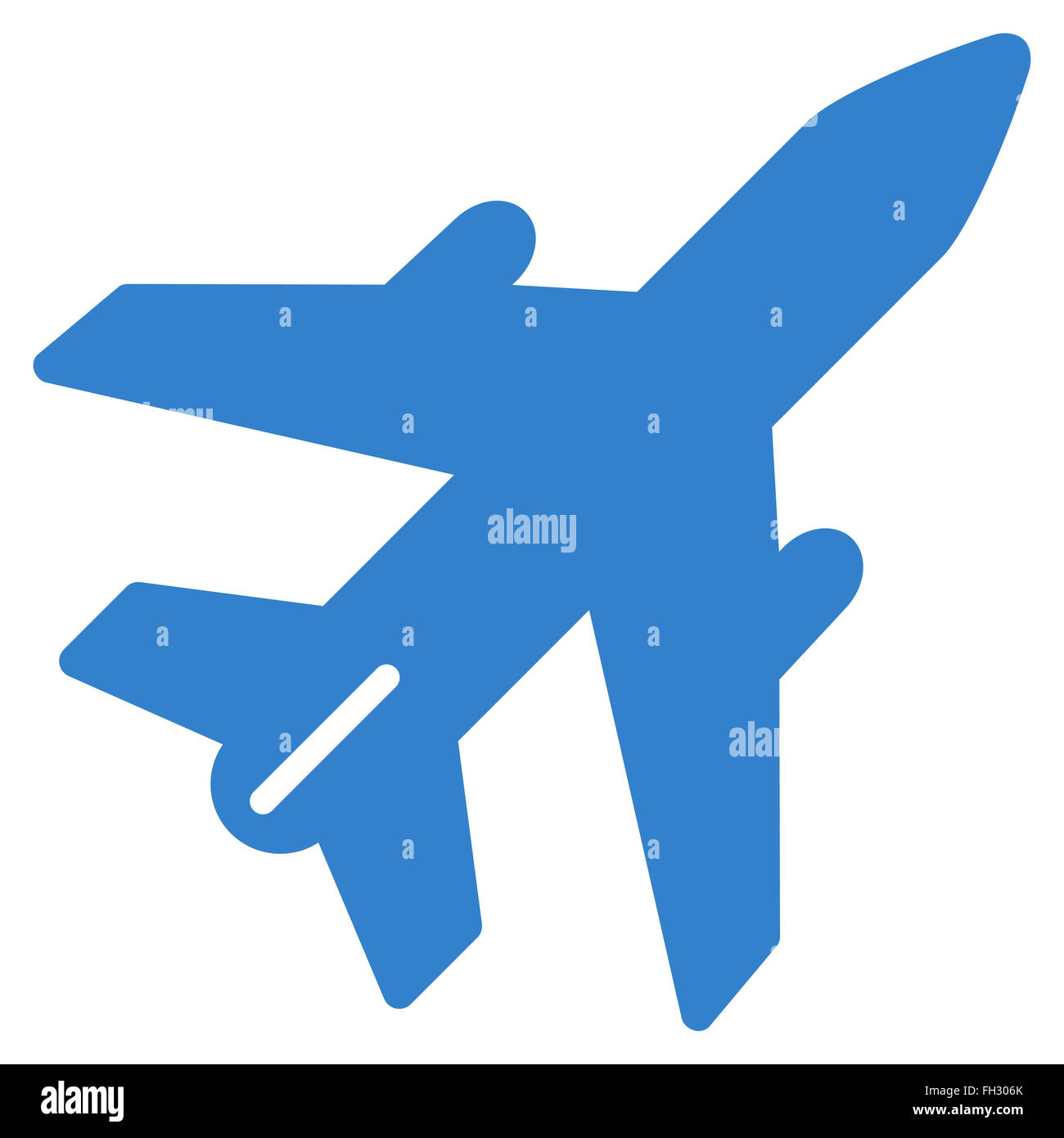 Airplane Flat Icon Stock Photo - Alamy