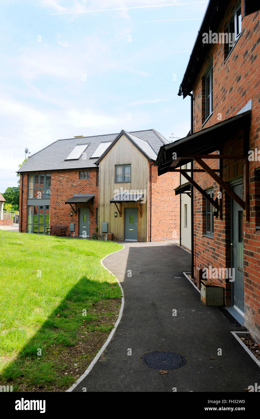 Houses and flats  for social housing Stock Photo