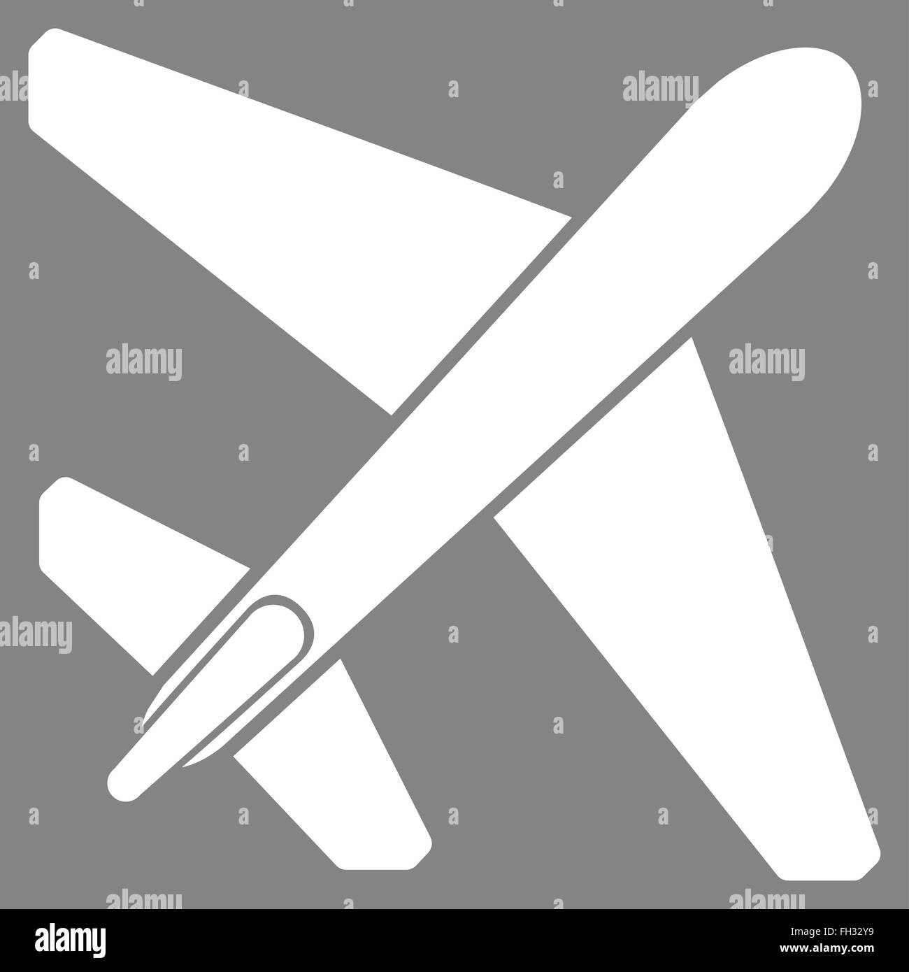 Jet Airplane Flat Icon Stock Photo - Alamy