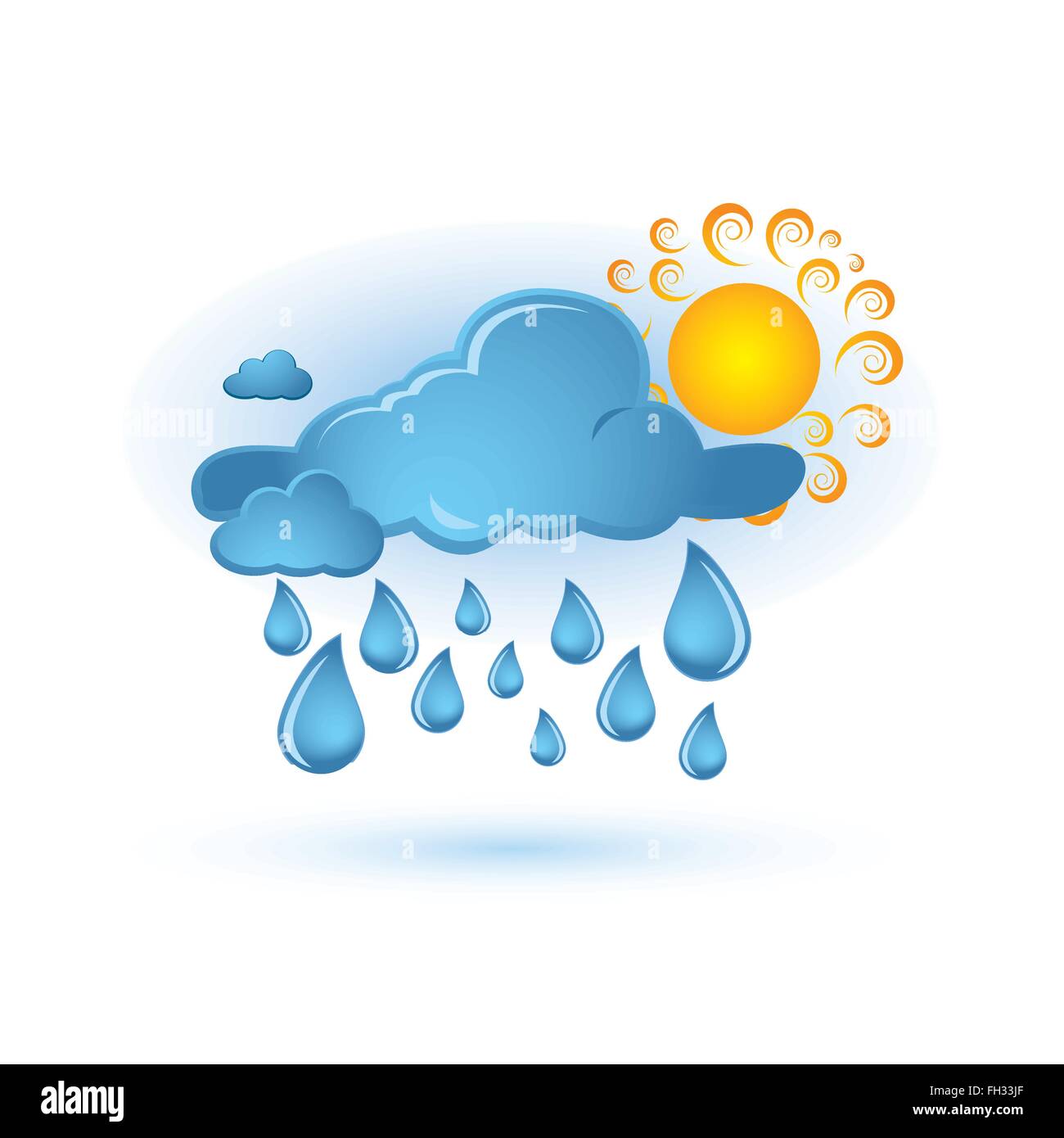 blue cloud and sun Stock Vector Image & Art - Alamy