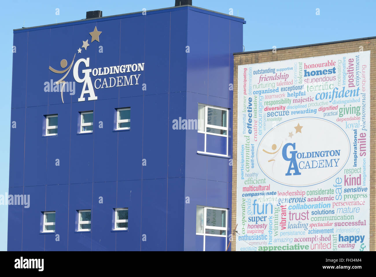 Goldington Academy a modern middle school in Bedford, Bedfordshire