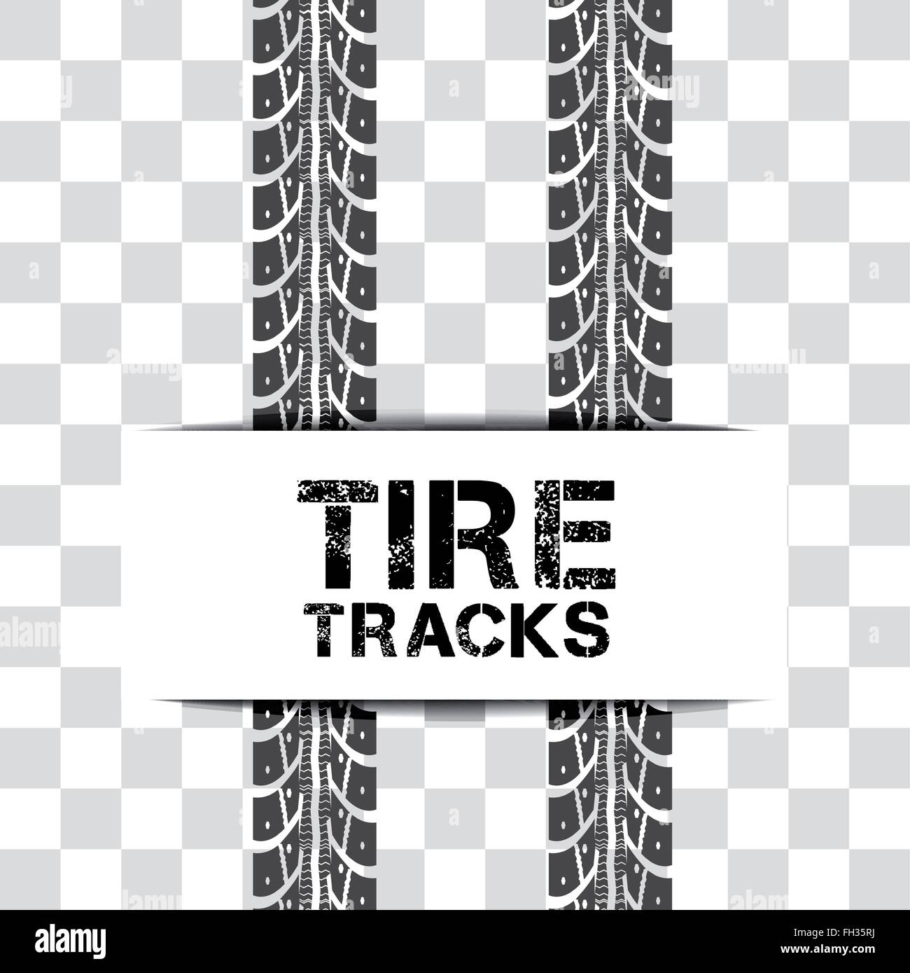 Tire tracks vector Stock Vector Image & Art Alamy