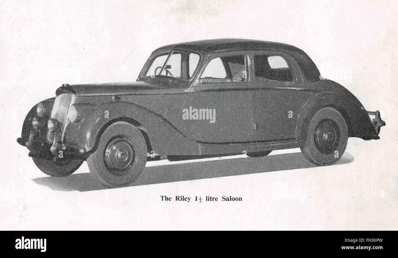 Riley RMA 1.5 Litre Vintage Car 1945-52 Stock Photo