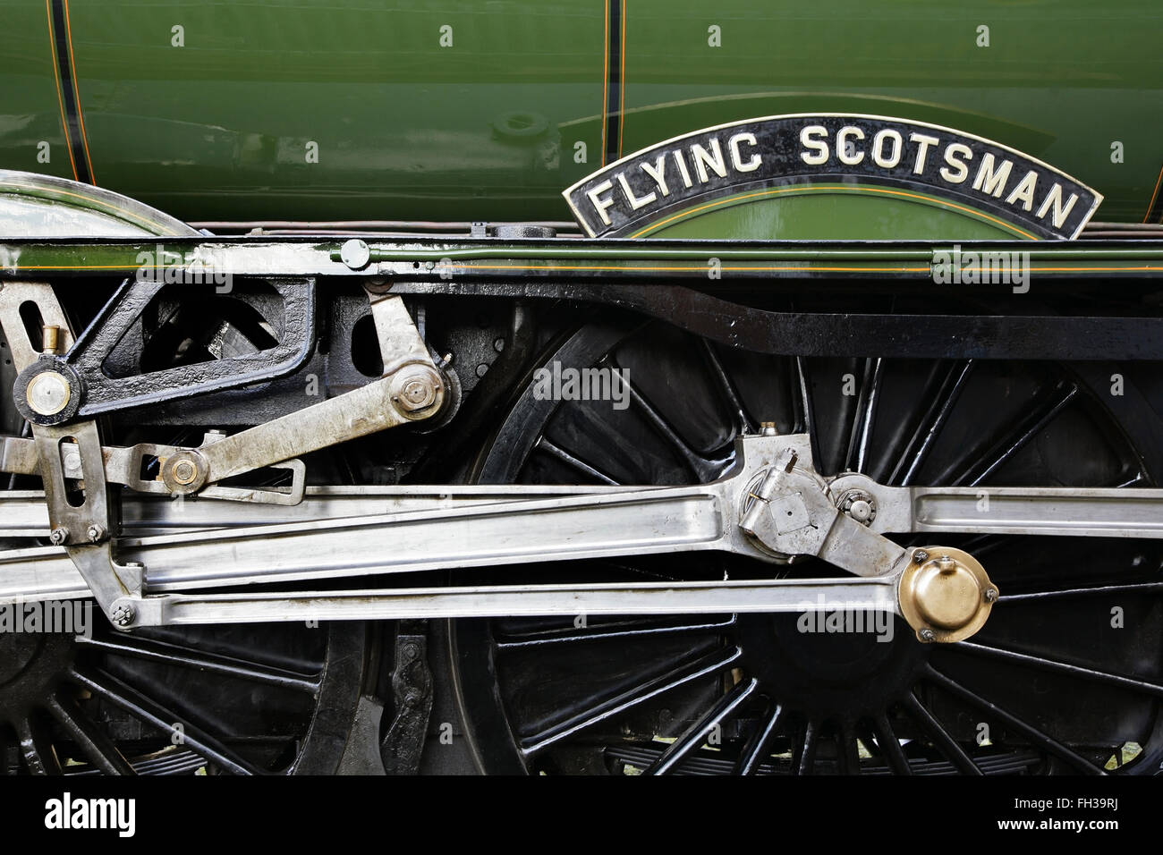 York, UK. 23rd February, 2016. Newly restored LNER A3 class locomotive “Flying Scotsman” is to travel from York to Scarborough on a final test run before its inaugural comeback journey from London King's Cross to York on Thursday 25 February. The locomotive, owned by the National Railway Museum (NRM), has been fully restored at a cost of £4.2 million and in addition to featuring in a new exhibition at the NRM's York location will be hauling special trains throughout the UK in the coming months. Credit:  david soulsby/Alamy Live News Stock Photo