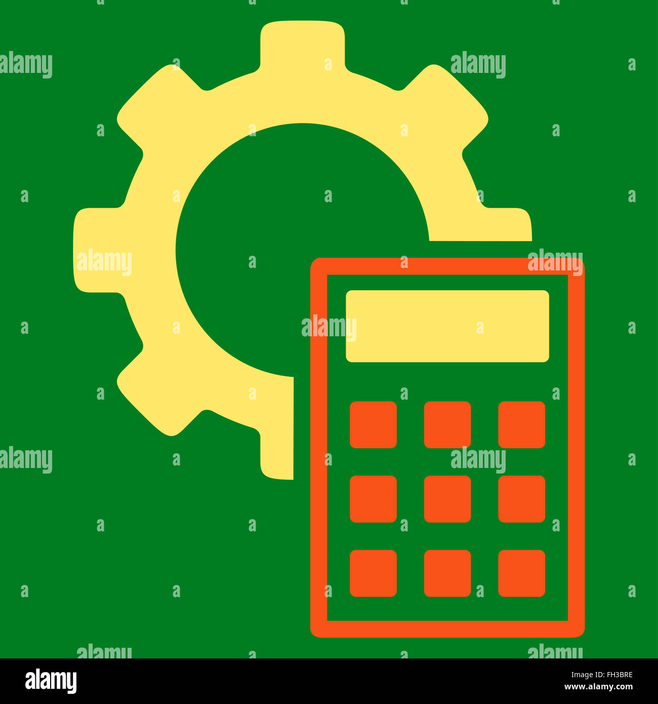 Engineering Calculations Flat Icon Stock Photo - Alamy