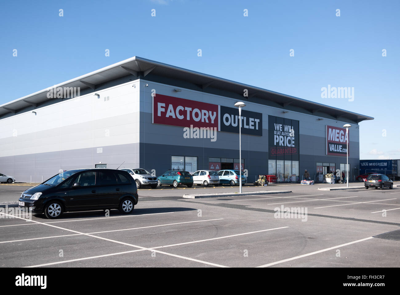 Shirebrook,Factory Outlet,Derbyshire,UK Stock Photo Alamy